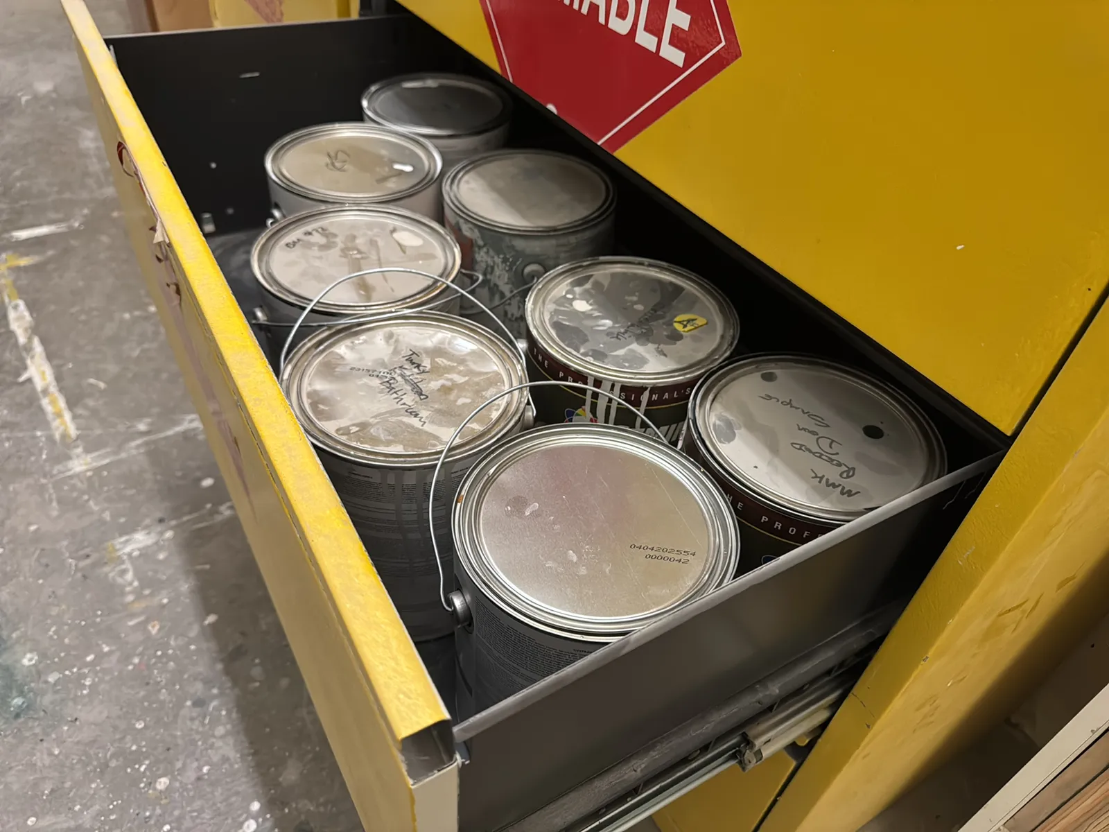 Steel Cabinet With Contents: Assorted Paint, photo 6 of 8