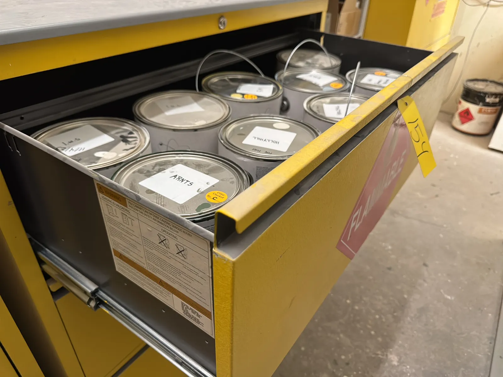 Steel Cabinet With Contents: Assorted Paint, photo 3 of 8