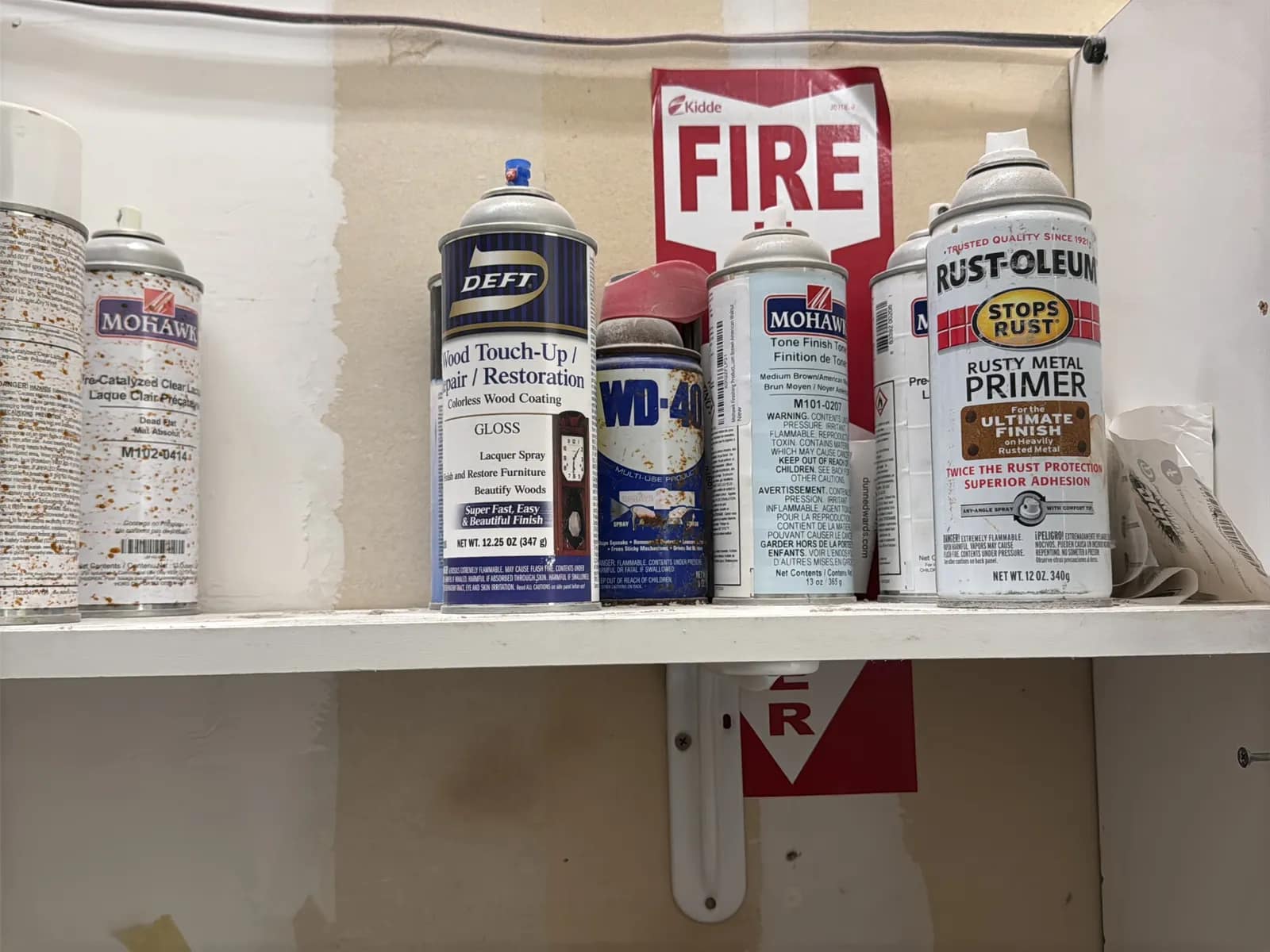 Wall Mounted Shelves With Assorted Woodworking Supplies, photo 7 of 7
