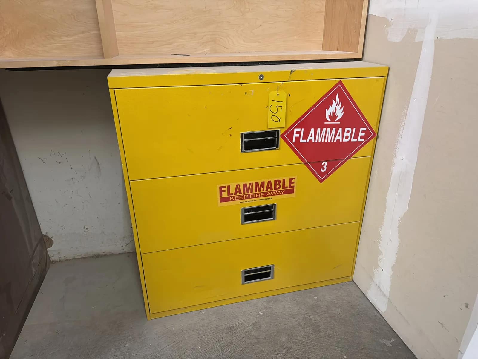 Steel Cabinet With Contents (Assorted Stains) And Wood Cabinet, photo 3 of 13