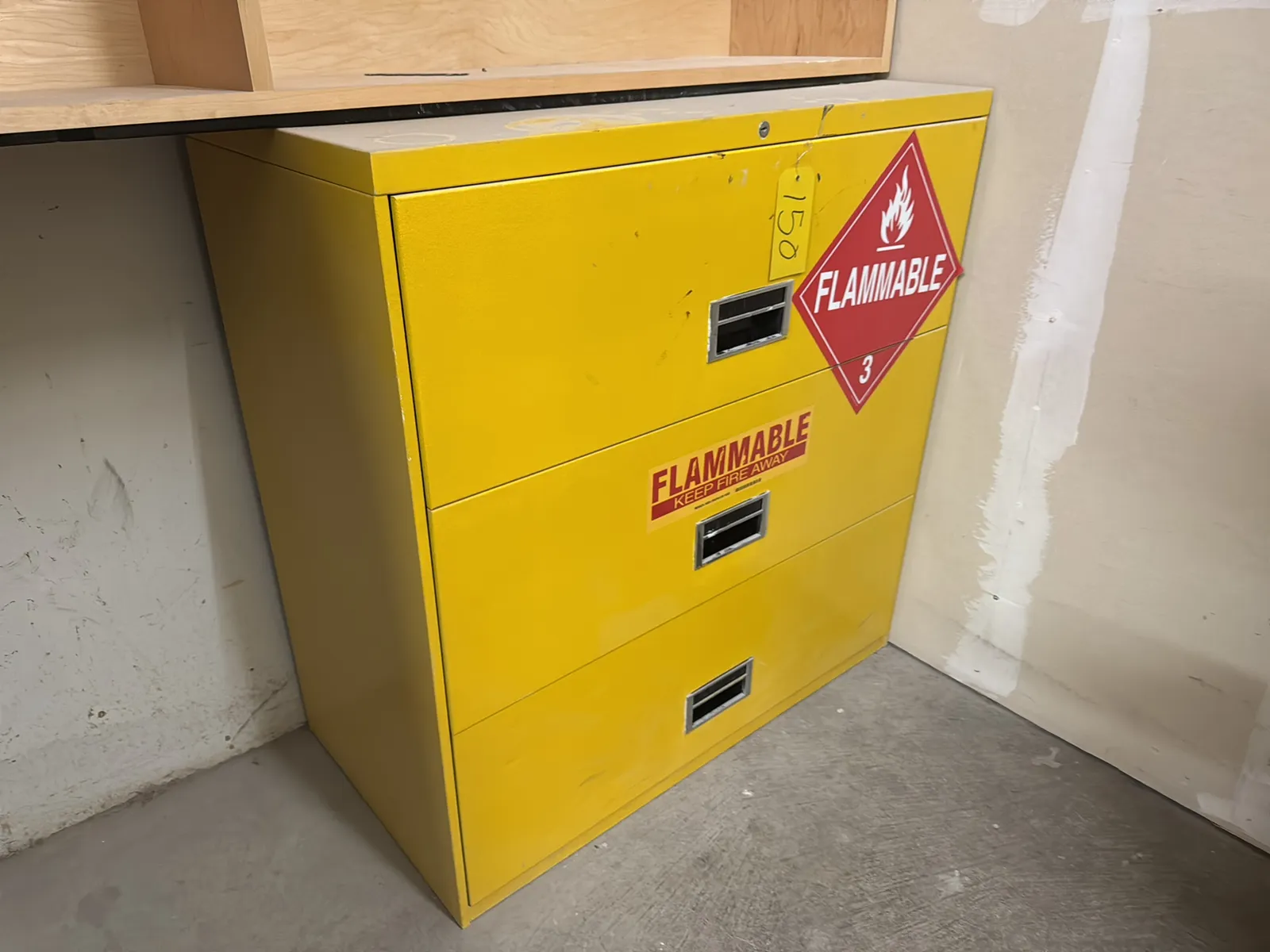 Steel Cabinet With Contents (Assorted Stains) And Wood Cabinet, photo 4 of 13