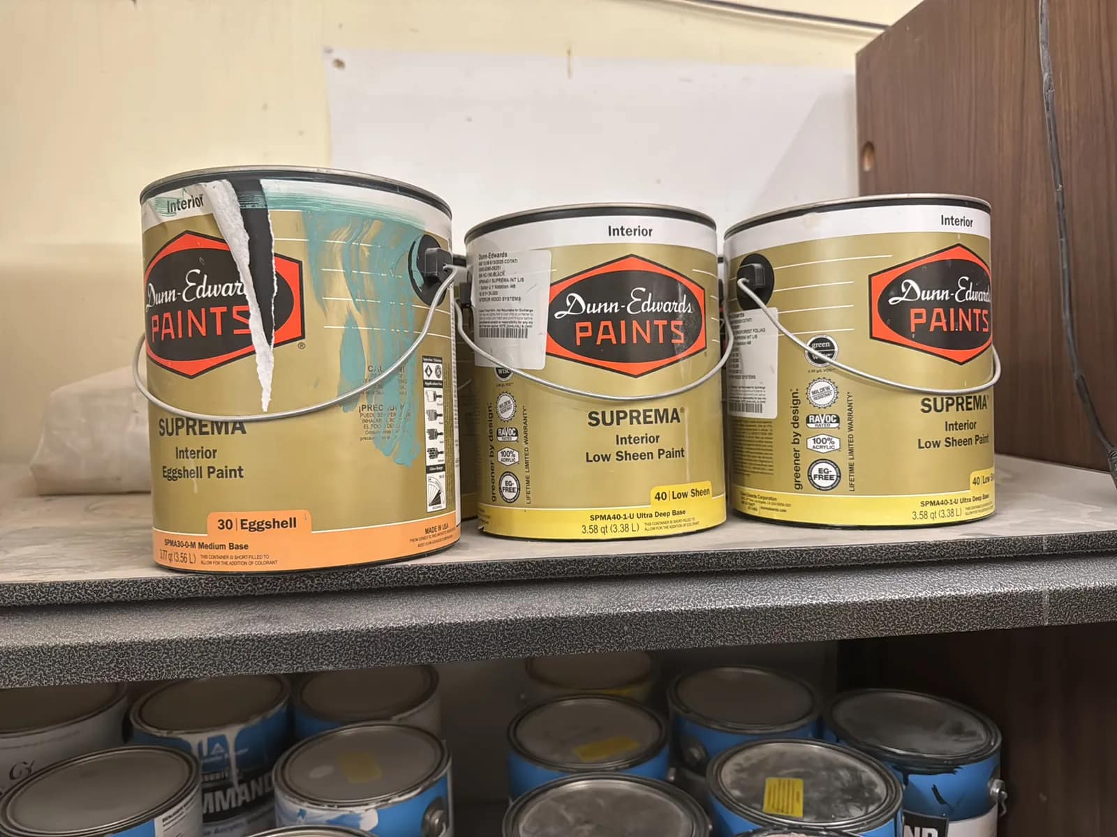 Steel Adjustable Shelving Unit With Contents: Paint, Varnish, Assorted Chemicals And More, photo 5 of 14