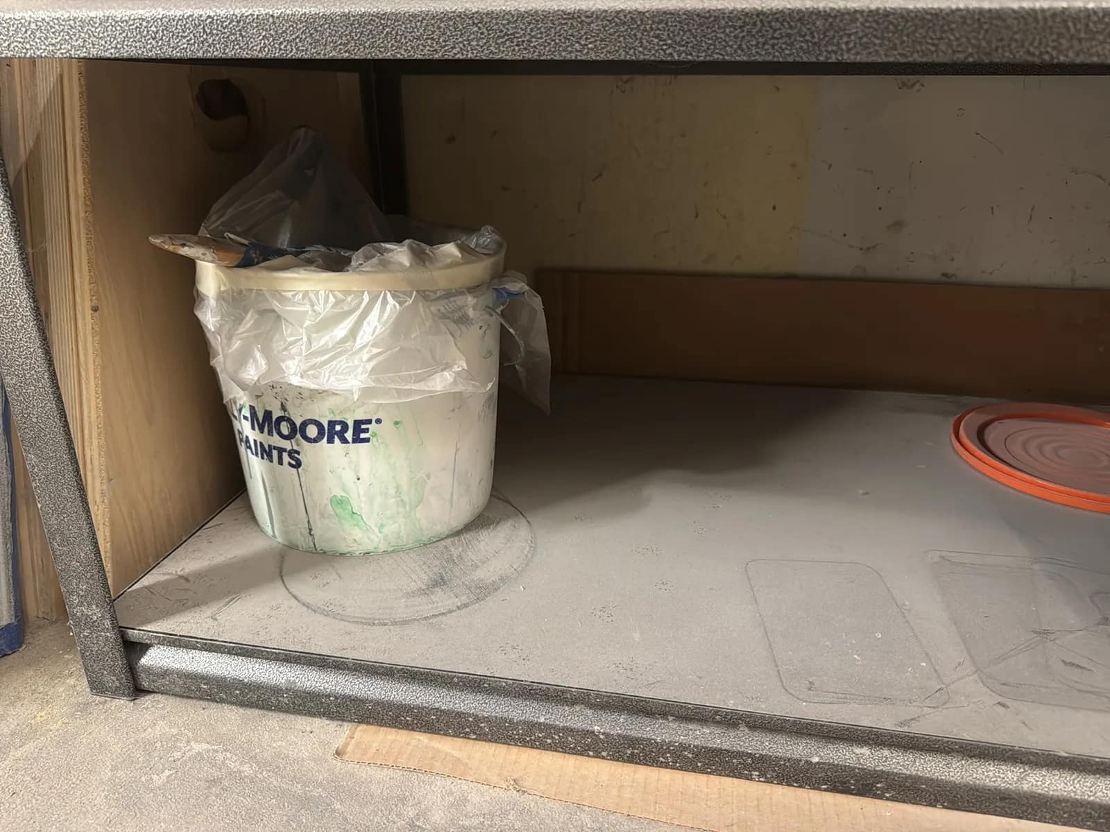 Steel Adjustable Shelving Unit With Contents: Paint, Varnish, Assorted Chemicals And More, photo 14 of 14