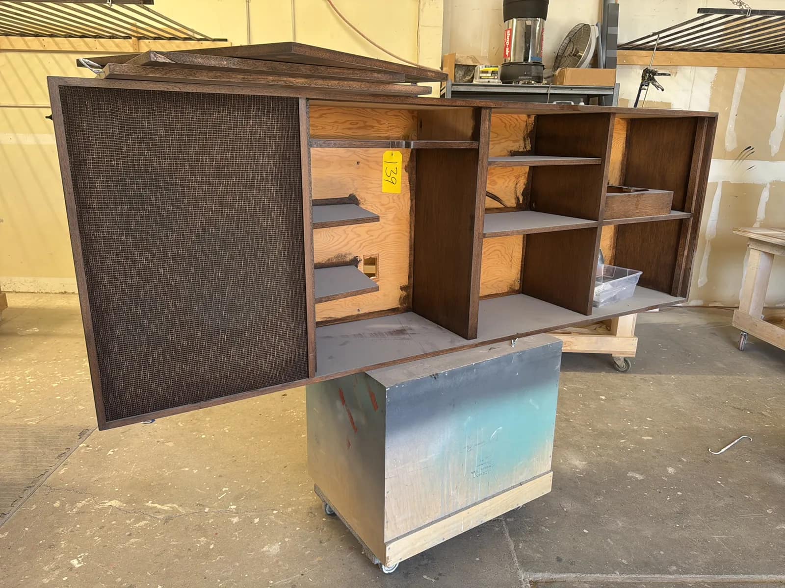Custom Rolling Table With Magnavox Cabinet, photo 2 of 11