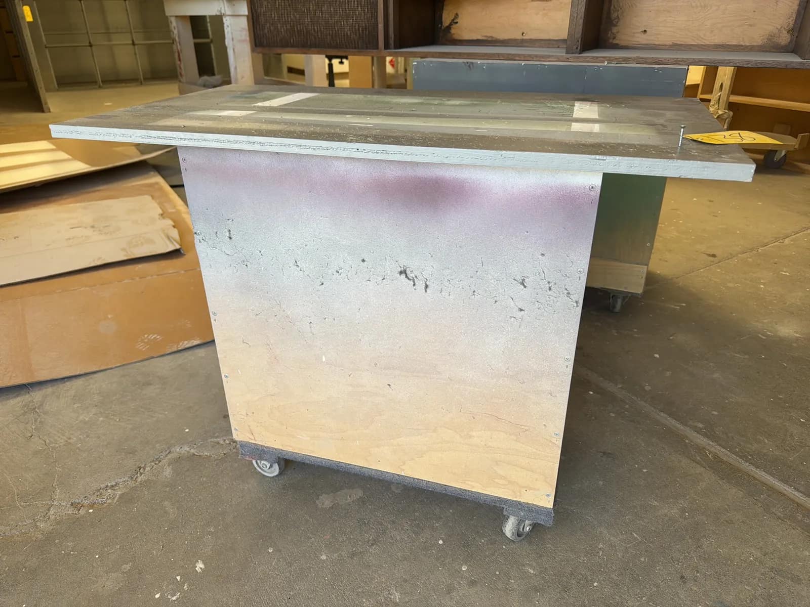 Custom Rolling Shop Table, photo 4 of 5