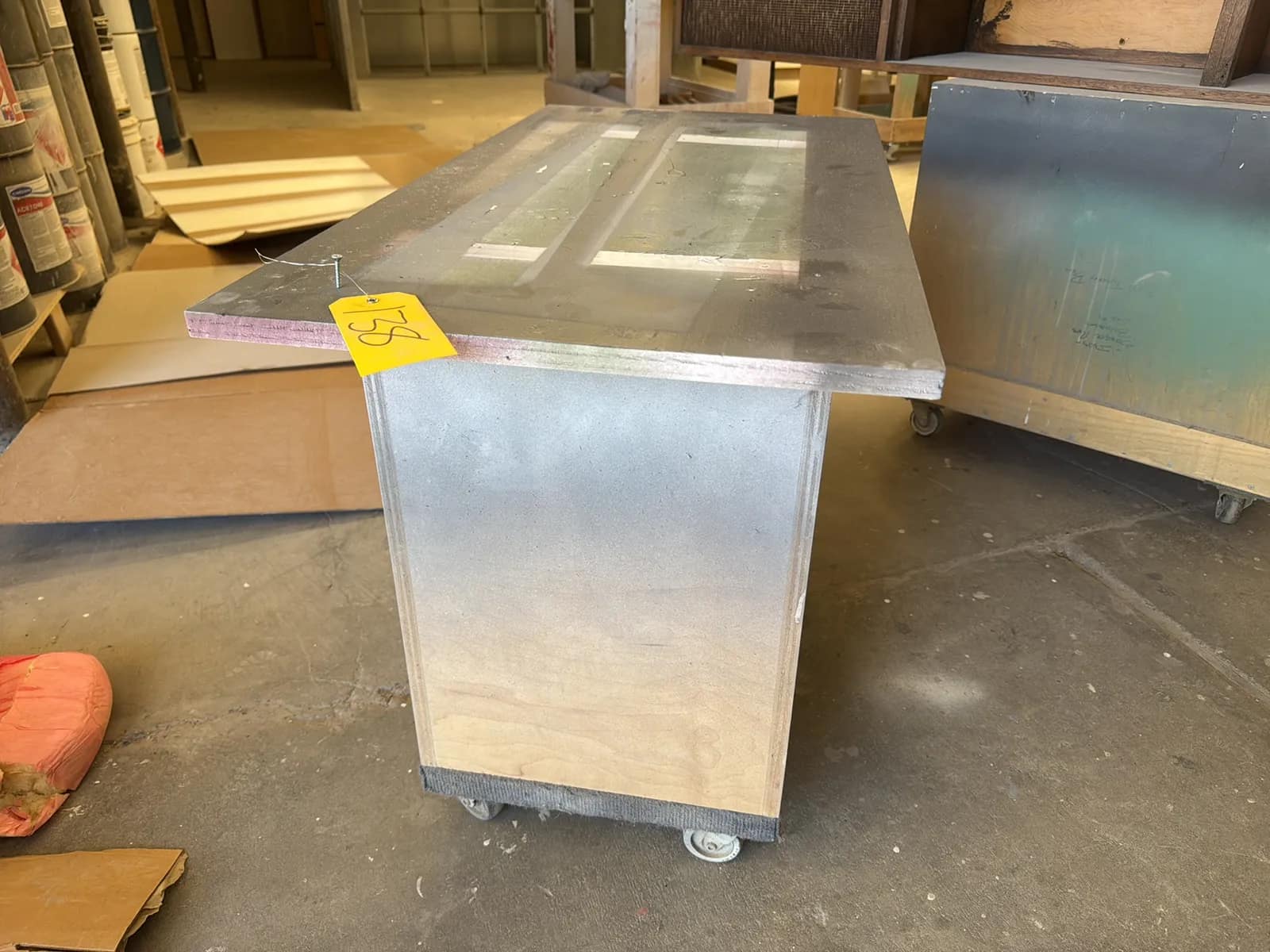 Custom Rolling Shop Table, photo 3 of 5