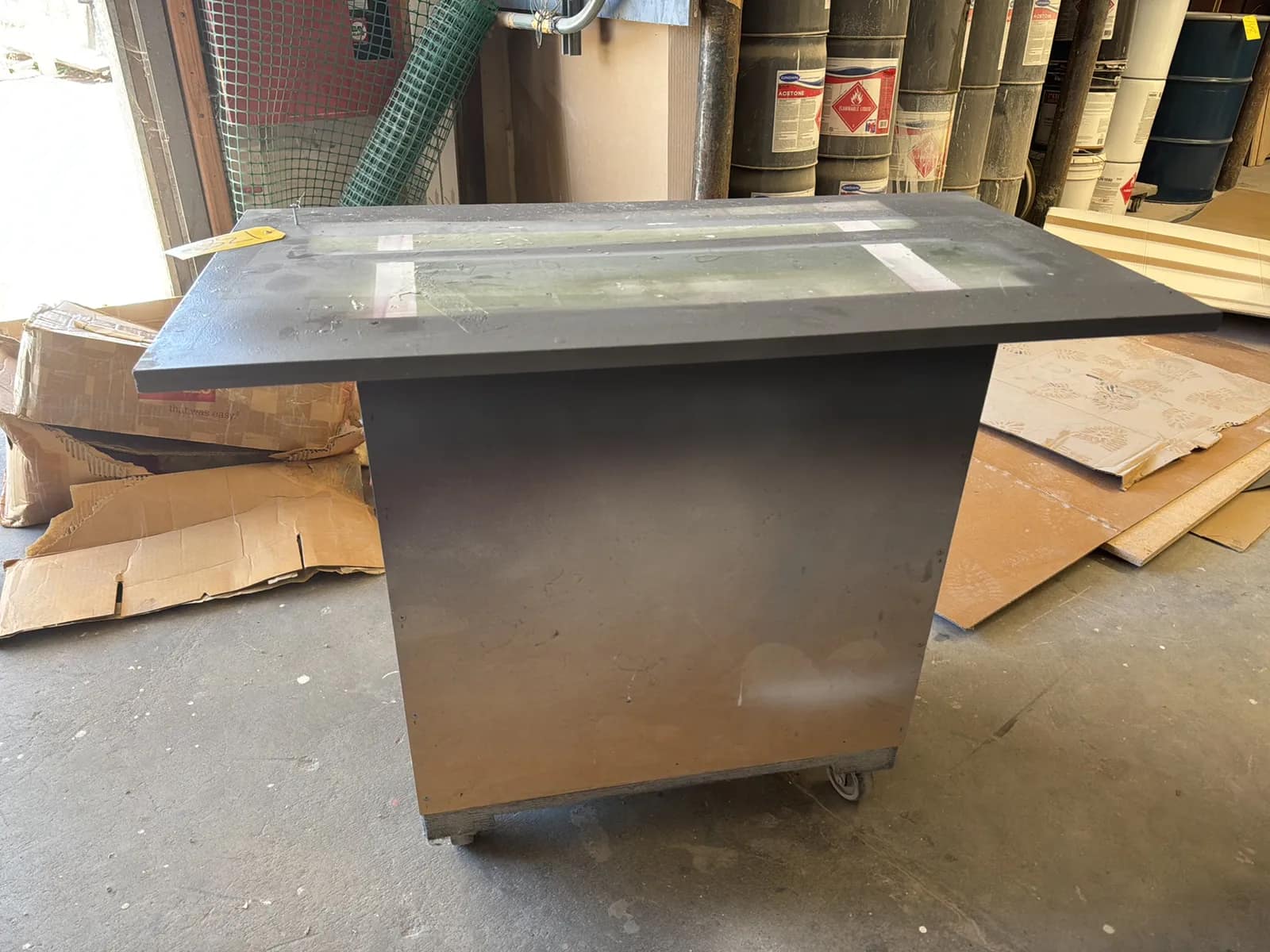 Custom Rolling Shop Table, photo 1 of 5