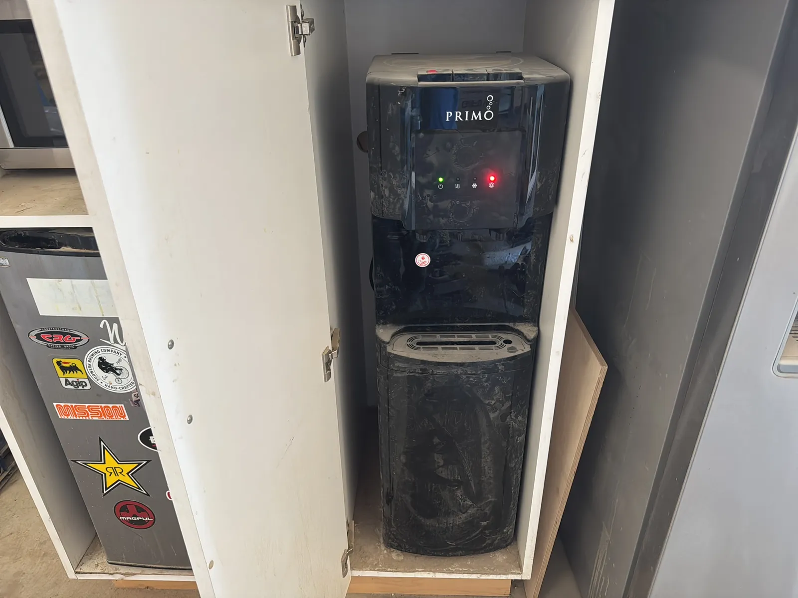 Cabinet With Contents: Mini Fridge, Microwave, Toaster Oven And More, photo 9 of 9