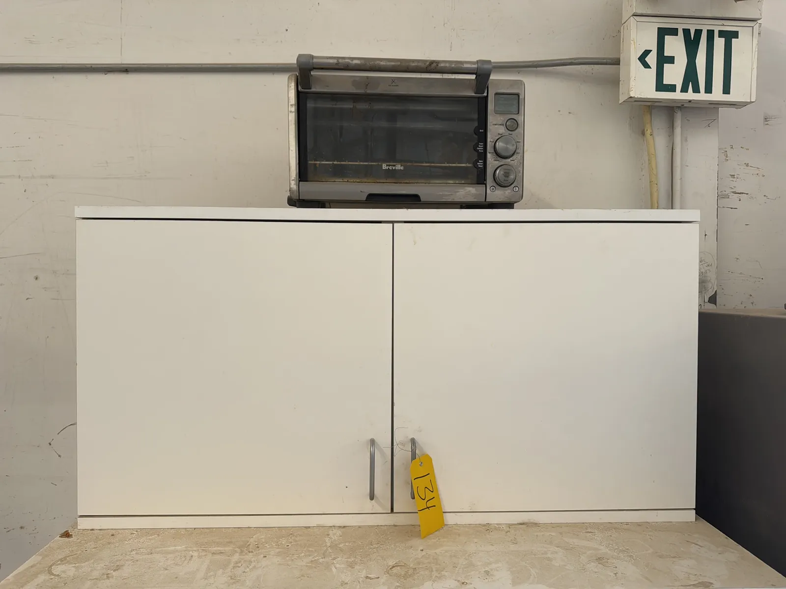 Cabinet With Contents: Mini Fridge, Microwave, Toaster Oven And More, photo 2 of 9