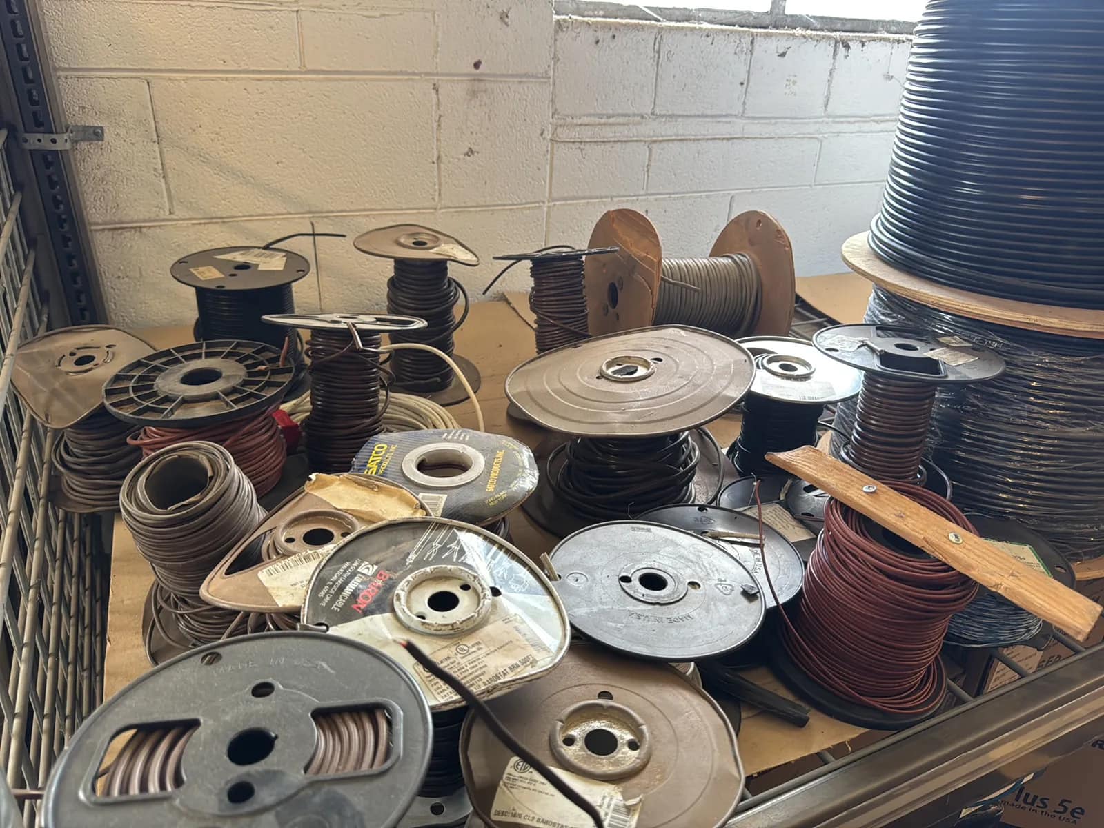 Contents Of (1) Shelf: Assorted Wire, Cable And More, photo 9 of 10