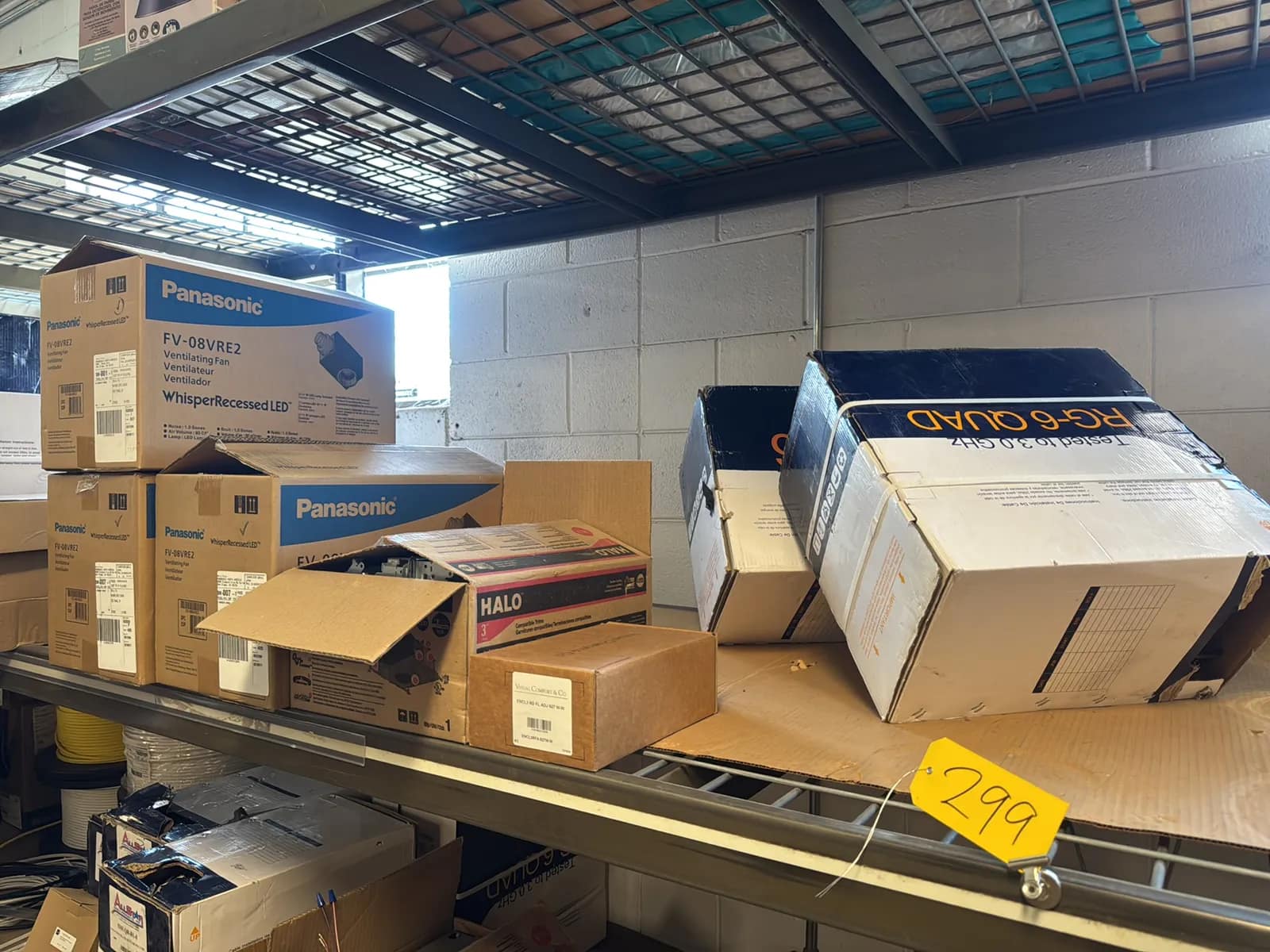 Contents Of (1) Shelf: Assorted Electrical Supply, photo 1 of 8