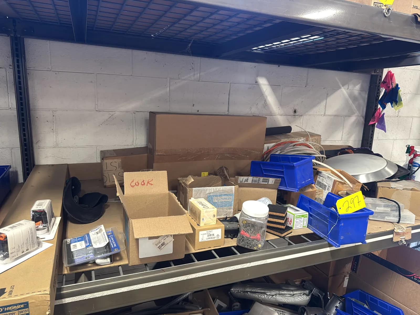 Contents Of (1) Shelf: Assorted Electrical Supply, photo 1 of 13