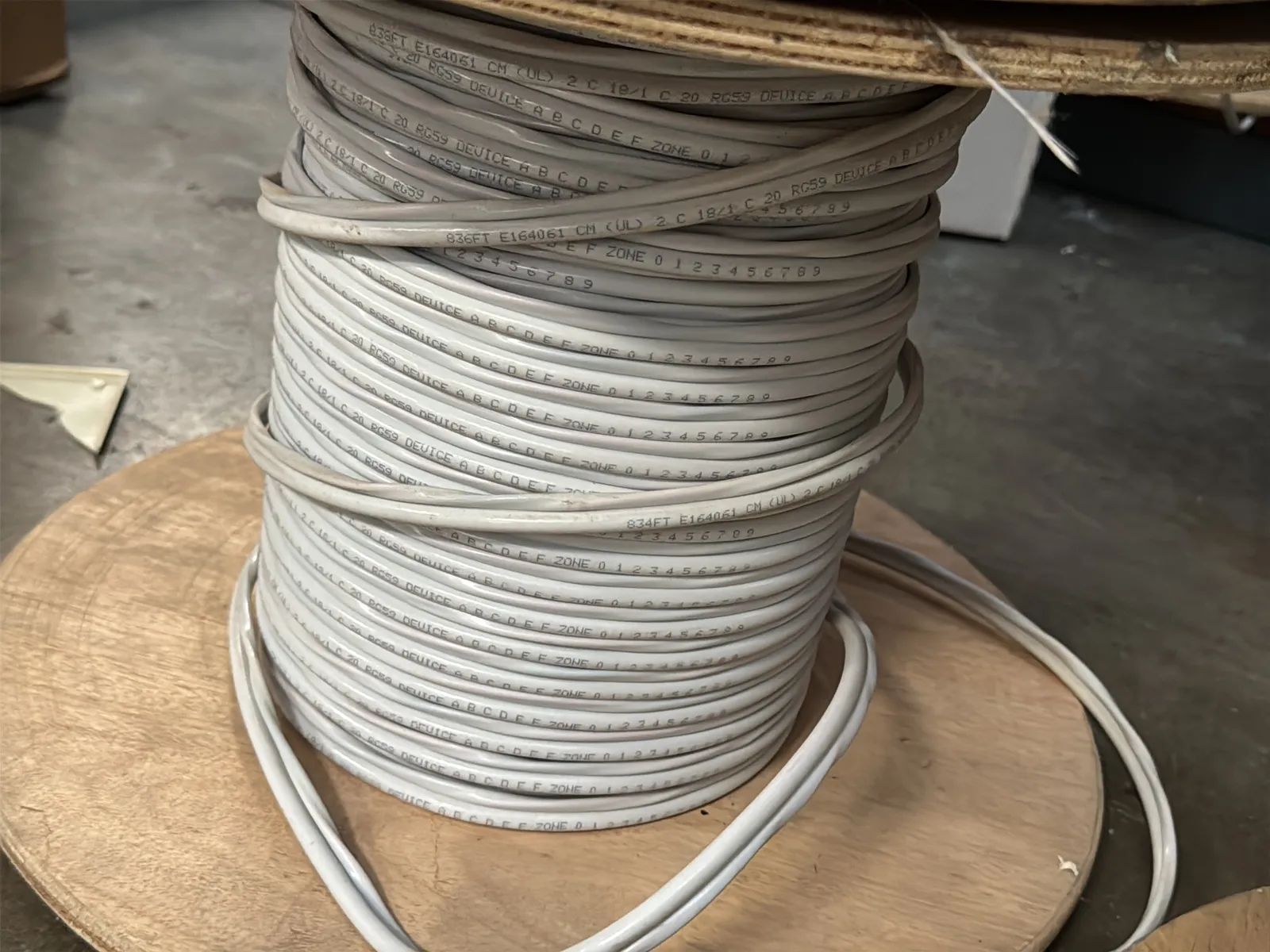(4) Assorted Wire, Cable Spools, photo 7 of 7