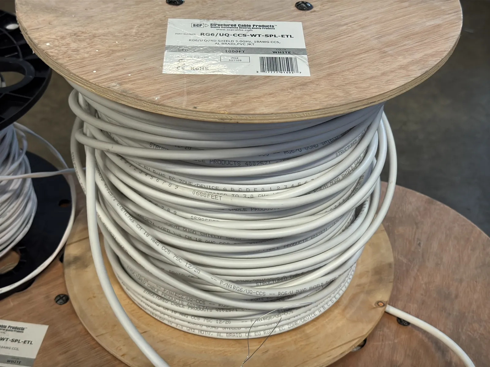 (5) Assorted Wire, Cable Spools, photo 3 of 10