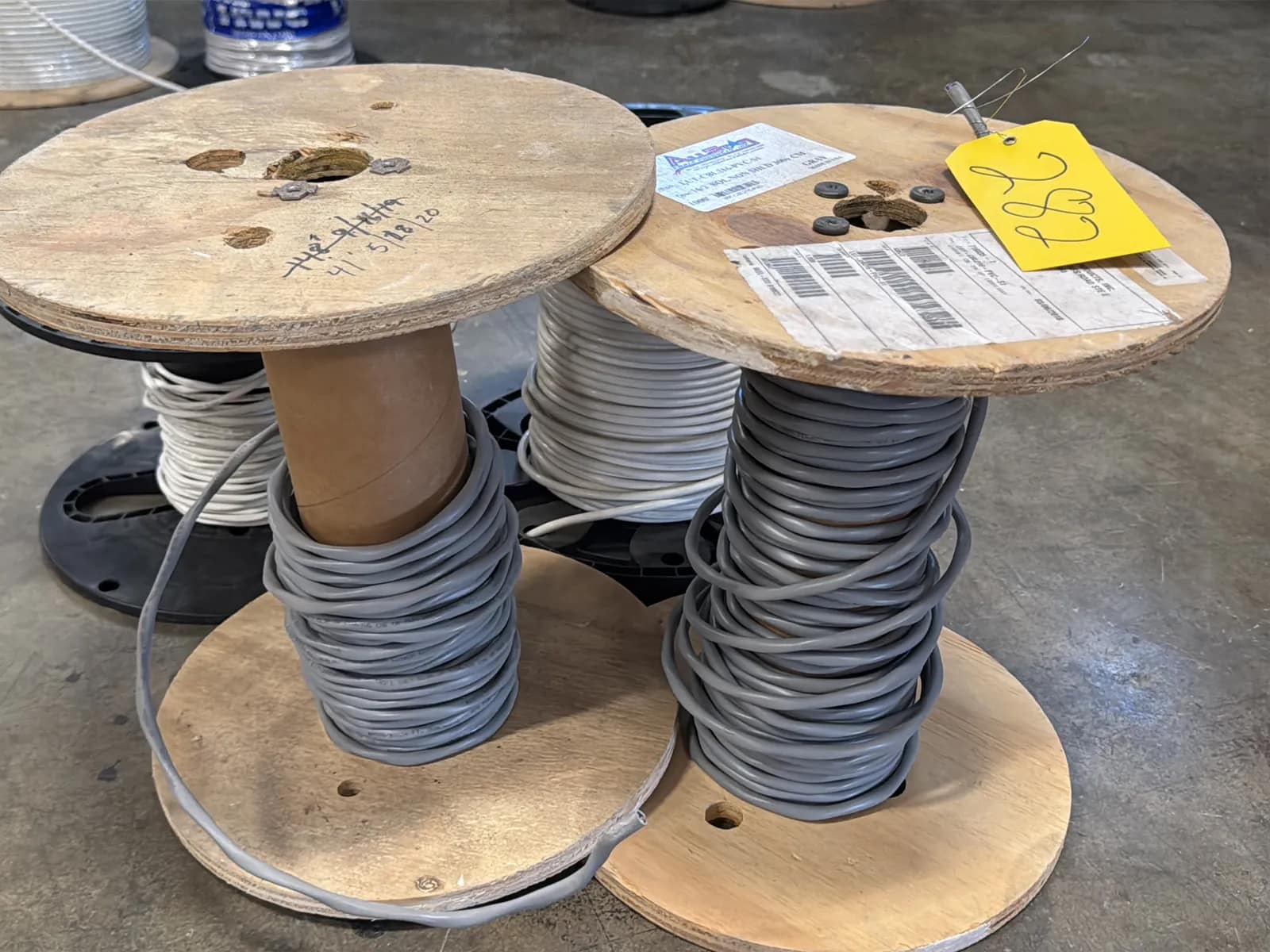 (4) Assorted Wire, Cable Spools, photo 3 of 7