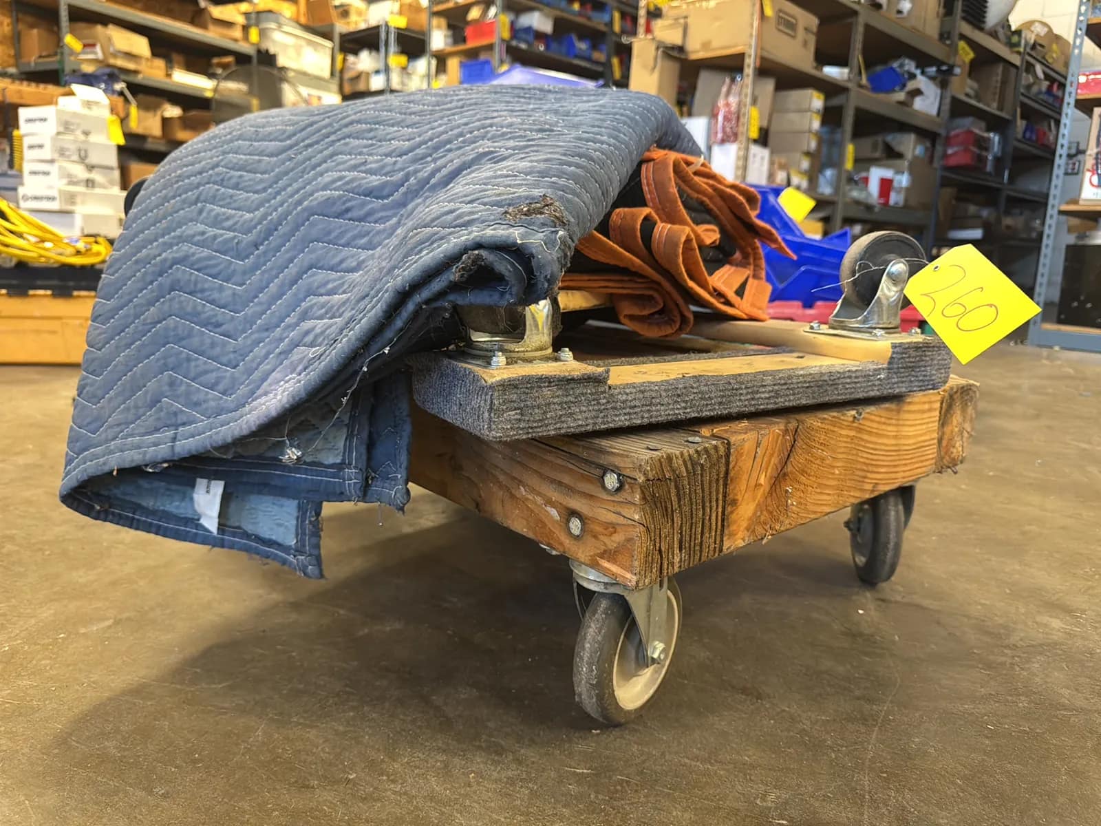 (3) Assorted Rolling Dollies And (3) Moving Blankets, photo 3 of 4