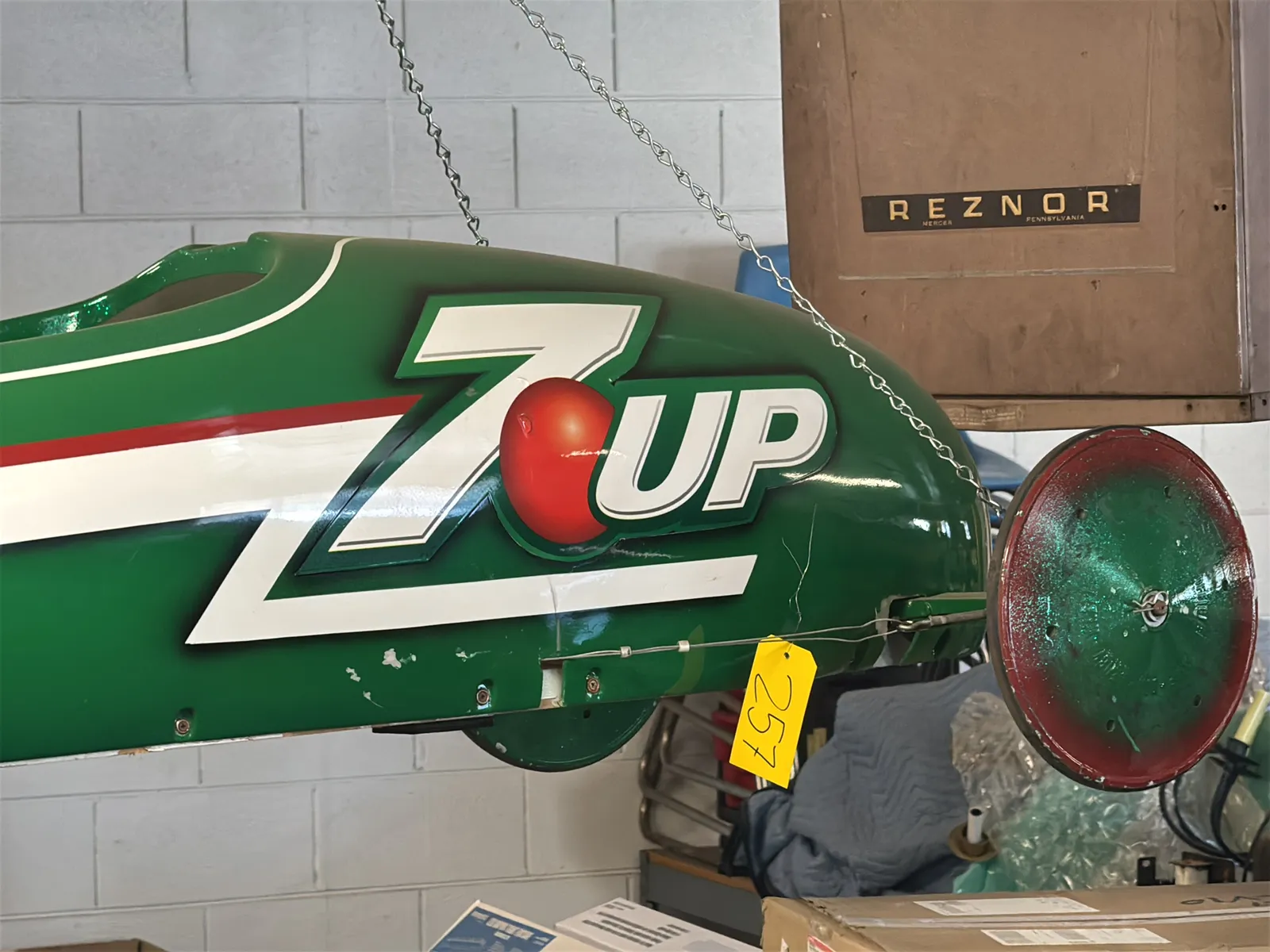 Handmade 7up Downhill Soapbox Racing Car, photo 7 of 7
