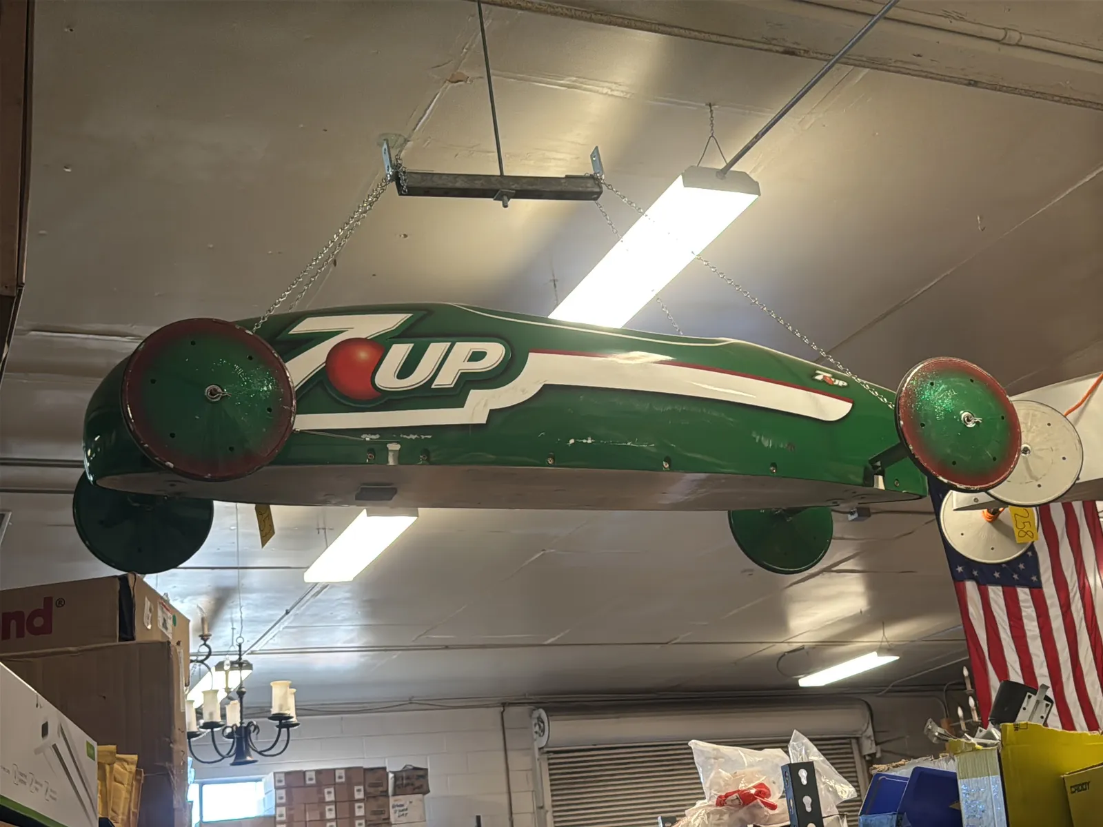 Handmade 7up Downhill Soapbox Racing Car, photo 2 of 7