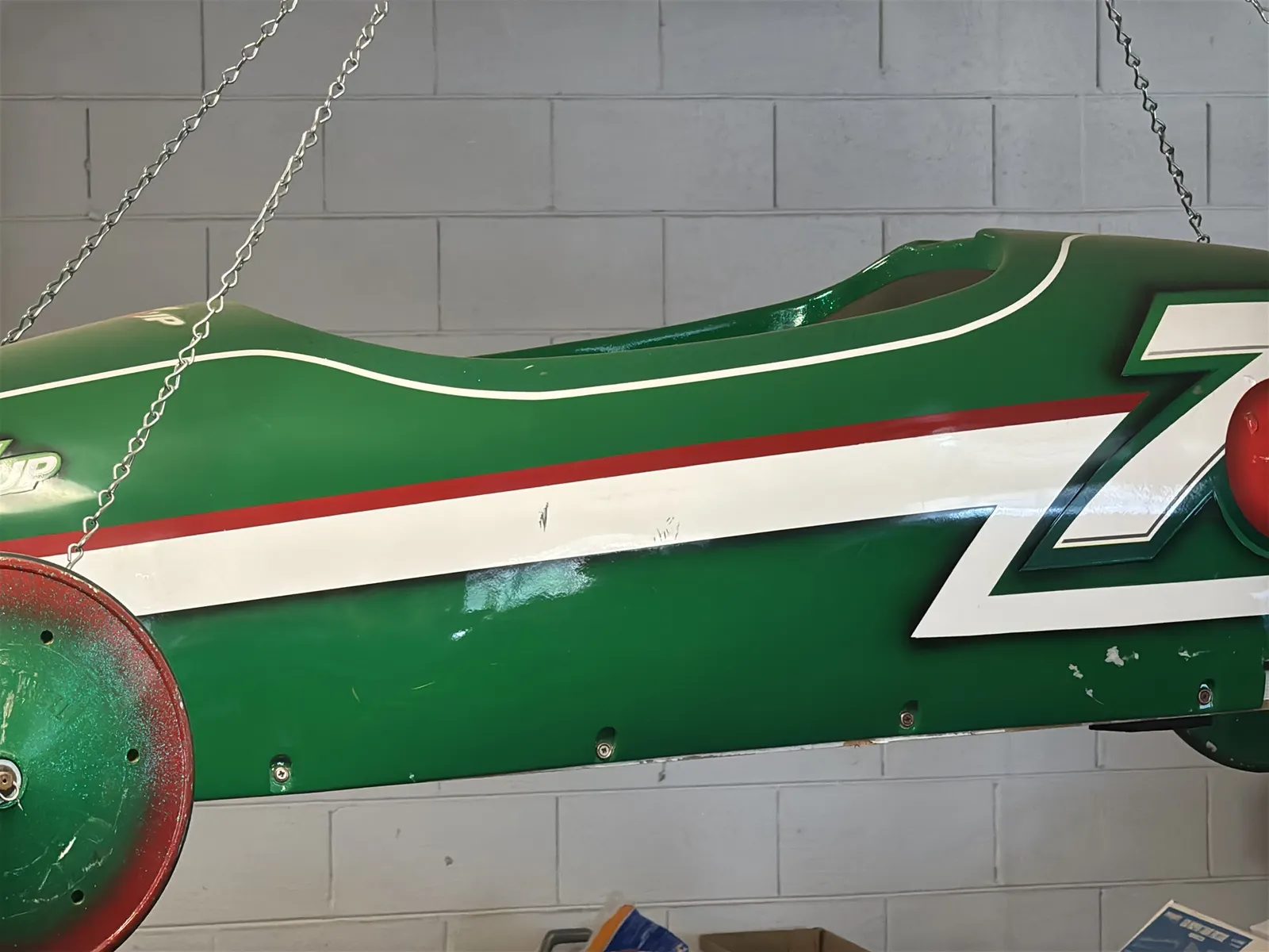 Handmade 7up Downhill Soapbox Racing Car, photo 6 of 7