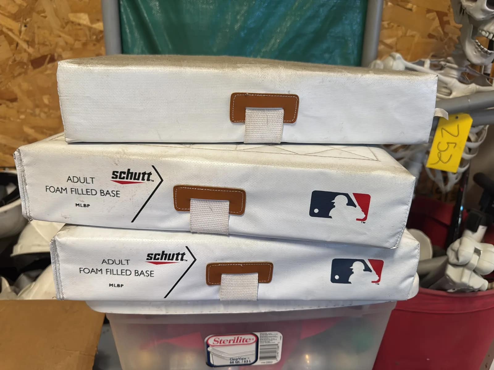 Bulk Lot: Office Holiday Decorations, Schutt Foam Baseball Bases, Football And More, photo 2 of 8