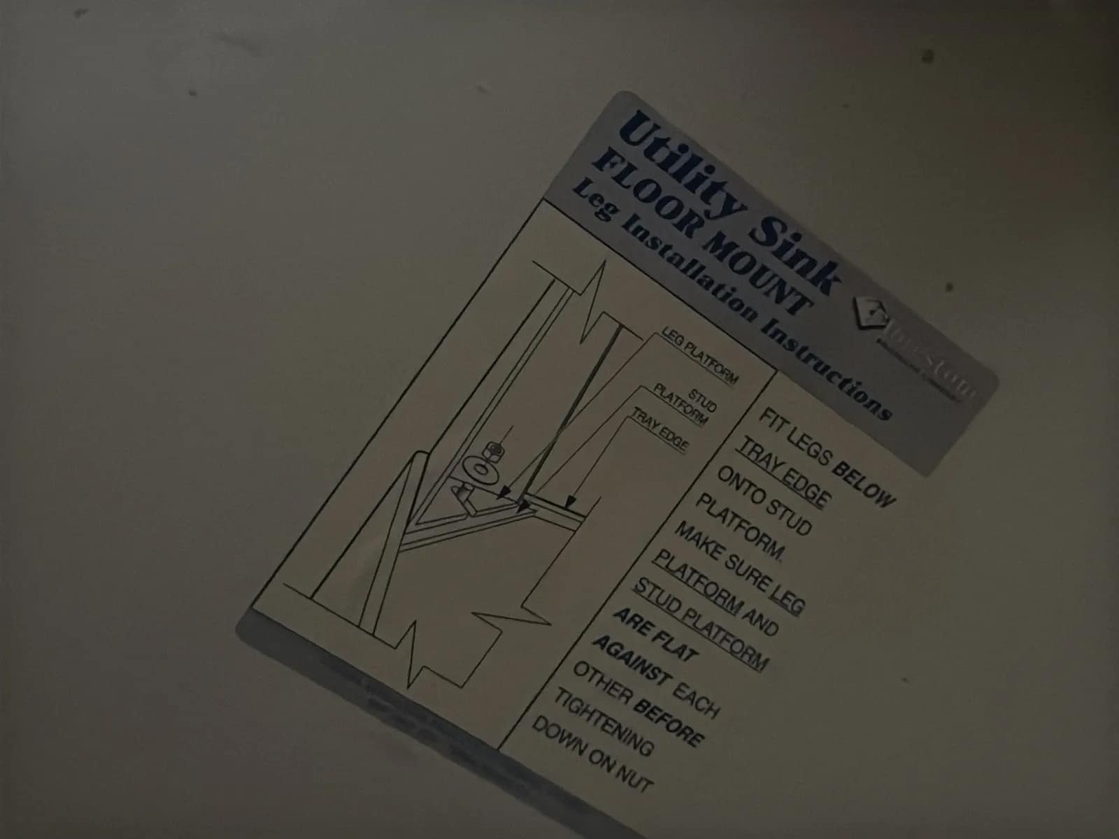 (2) Basin Floor Mount Utility Sink And Faucet, photo 4 of 7