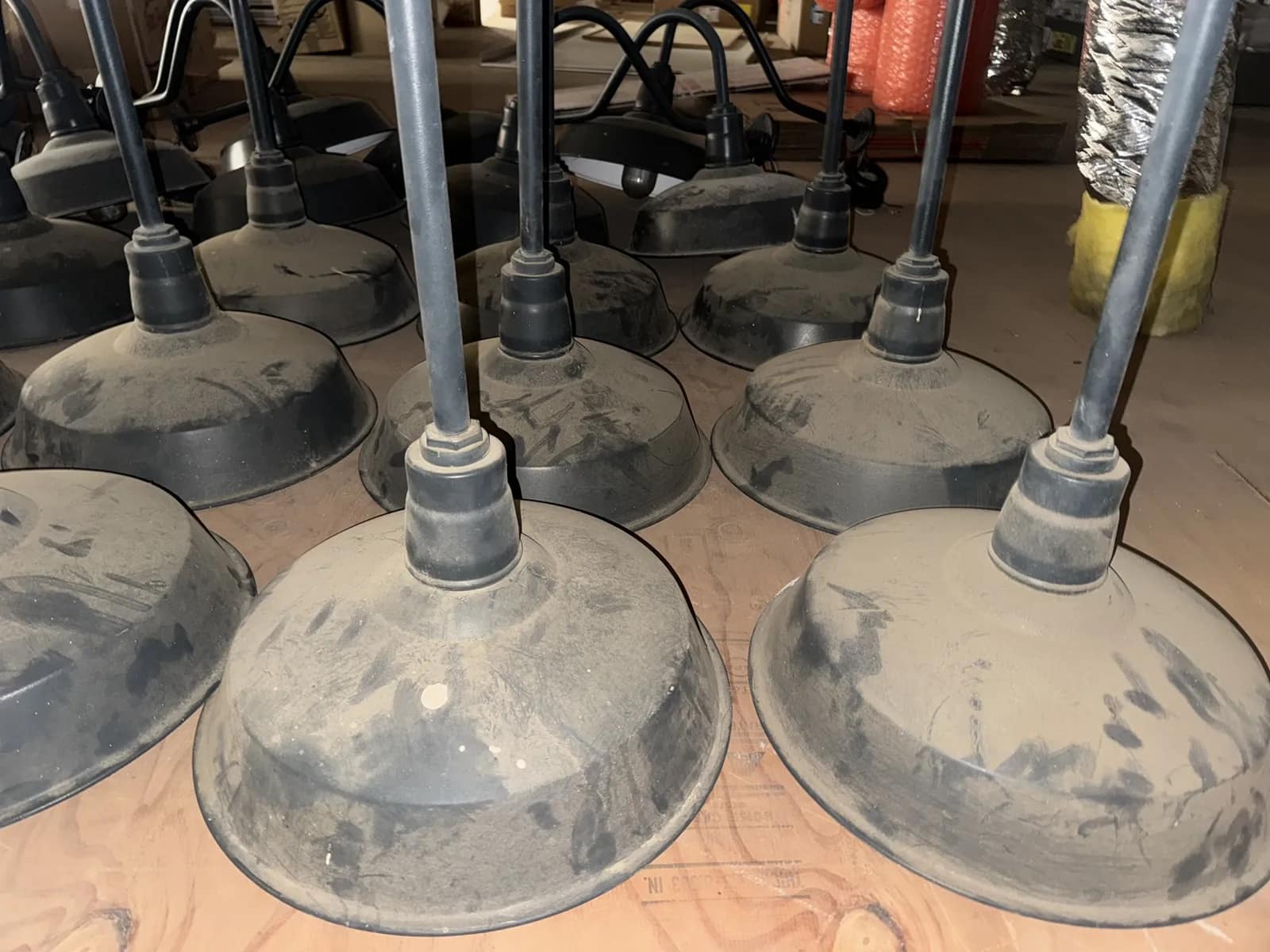 (26) Assorted Abolite Porcelain Hanging Pendant Lamps, photo 6 of 12