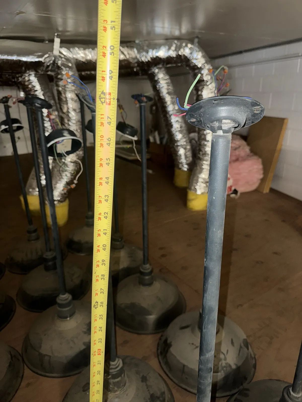 (26) Assorted Abolite Porcelain Hanging Pendant Lamps, photo 10 of 12