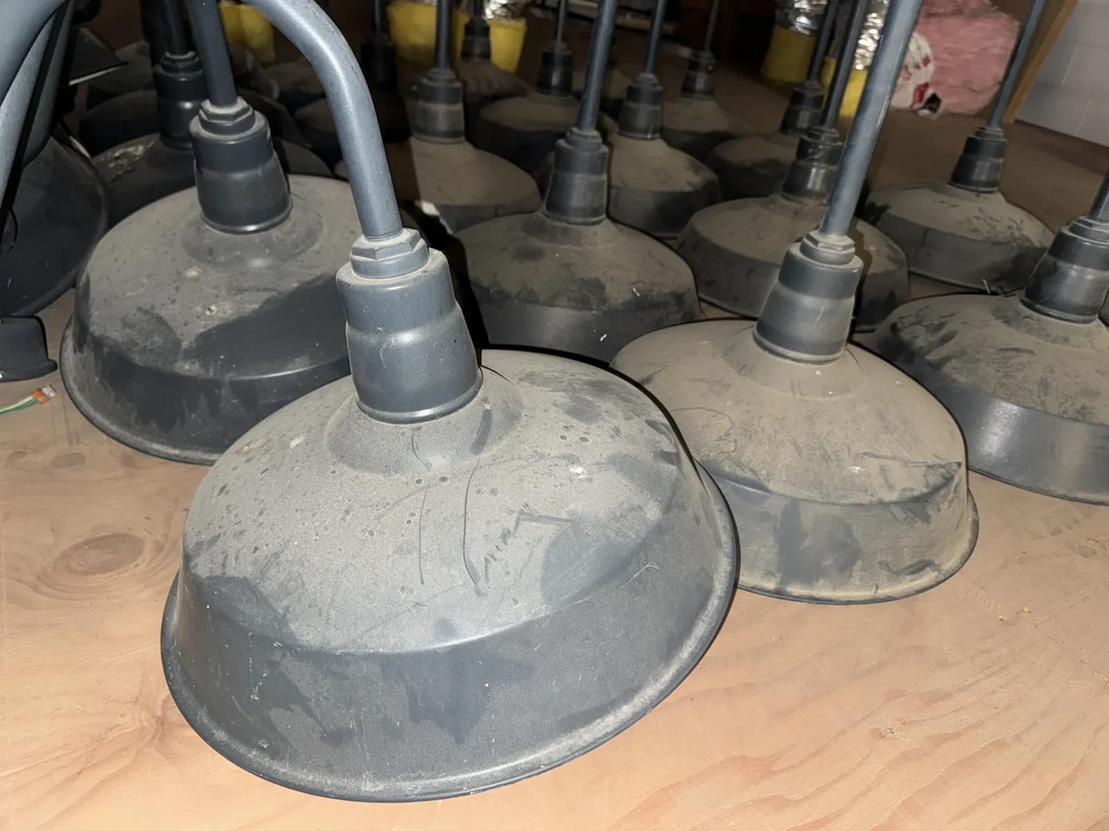 (26) Assorted Abolite Porcelain Hanging Pendant Lamps, photo 2 of 12