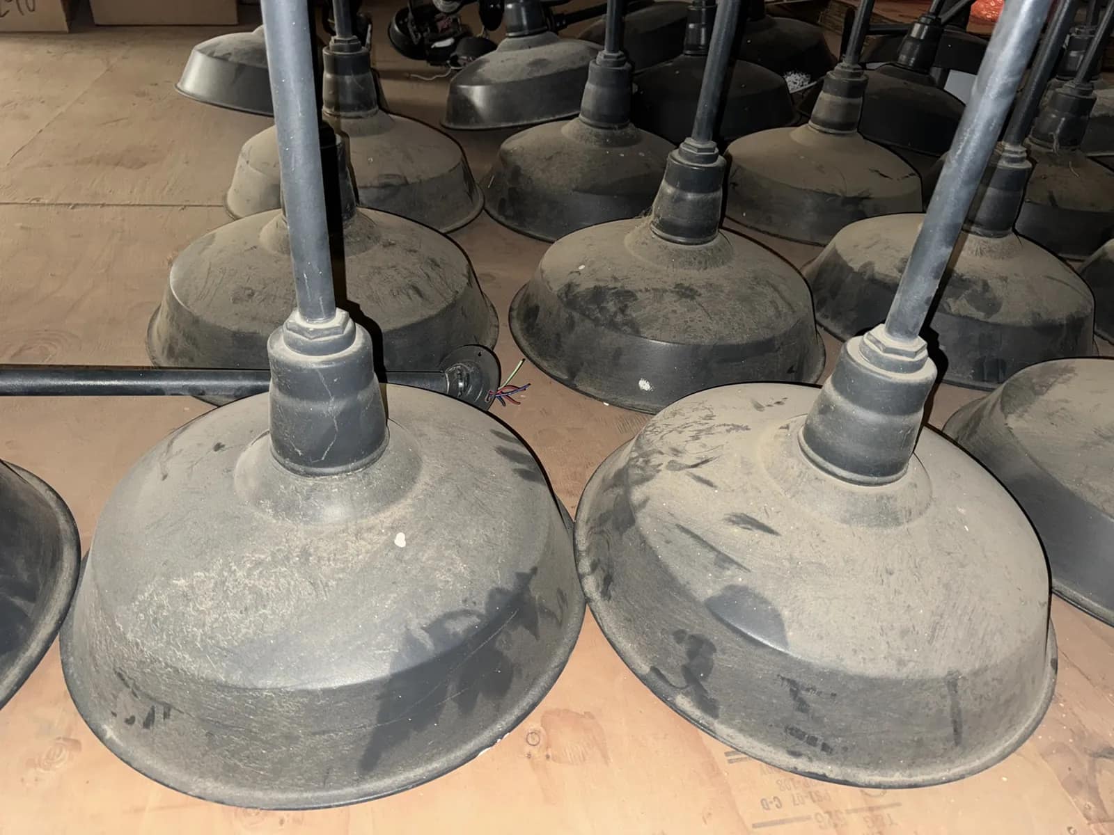 (26) Assorted Abolite Porcelain Hanging Pendant Lamps, photo 5 of 12