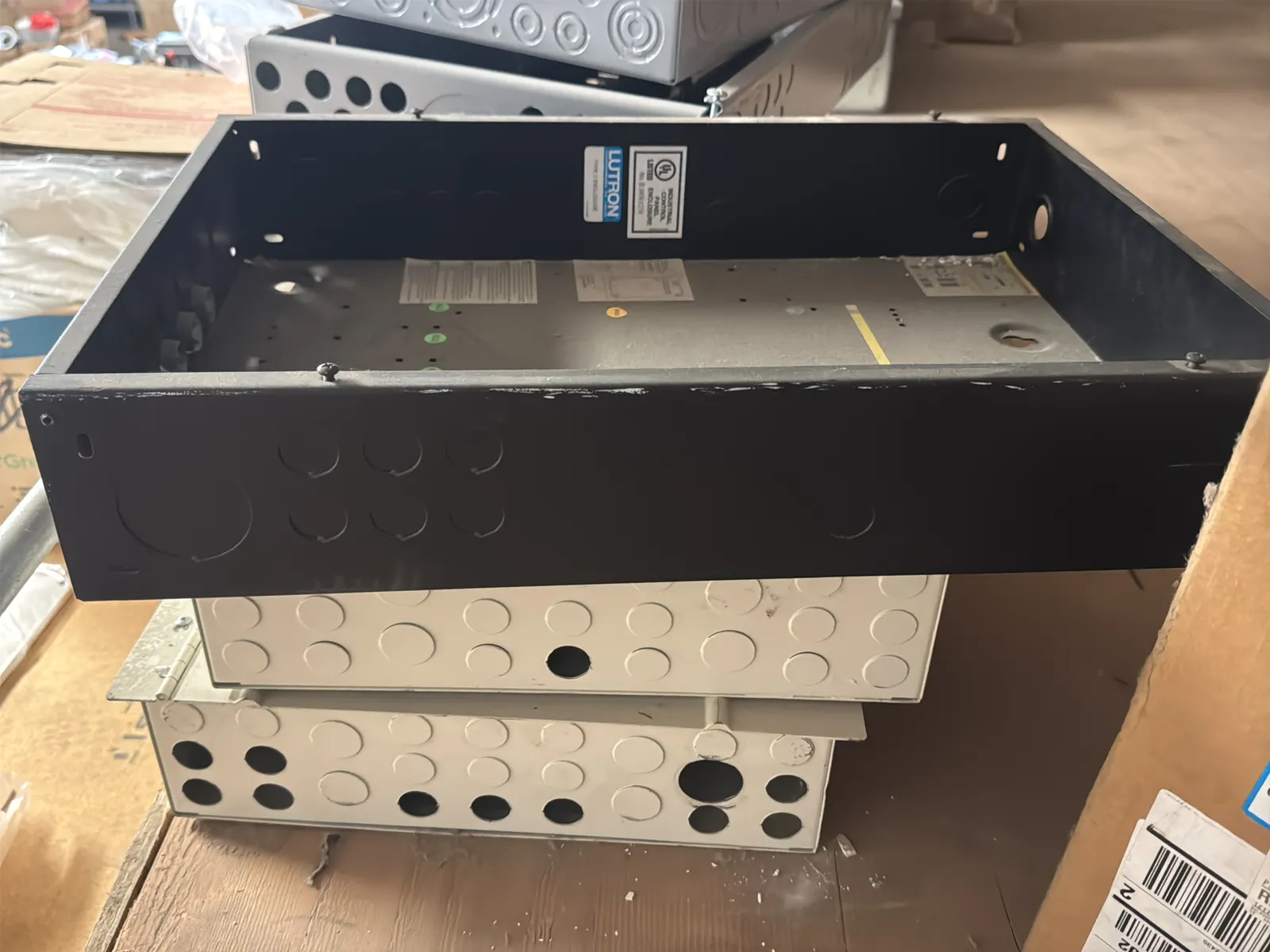 Bulk Lot: (15) Assorted Metal Electrical Boxes, photo 3 of 12