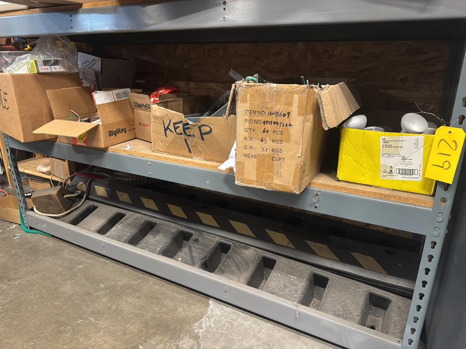 contents-of-2-shelves-assorted-lighting-installation-hardware-6-parking-barriers-and-more-b2bfc1