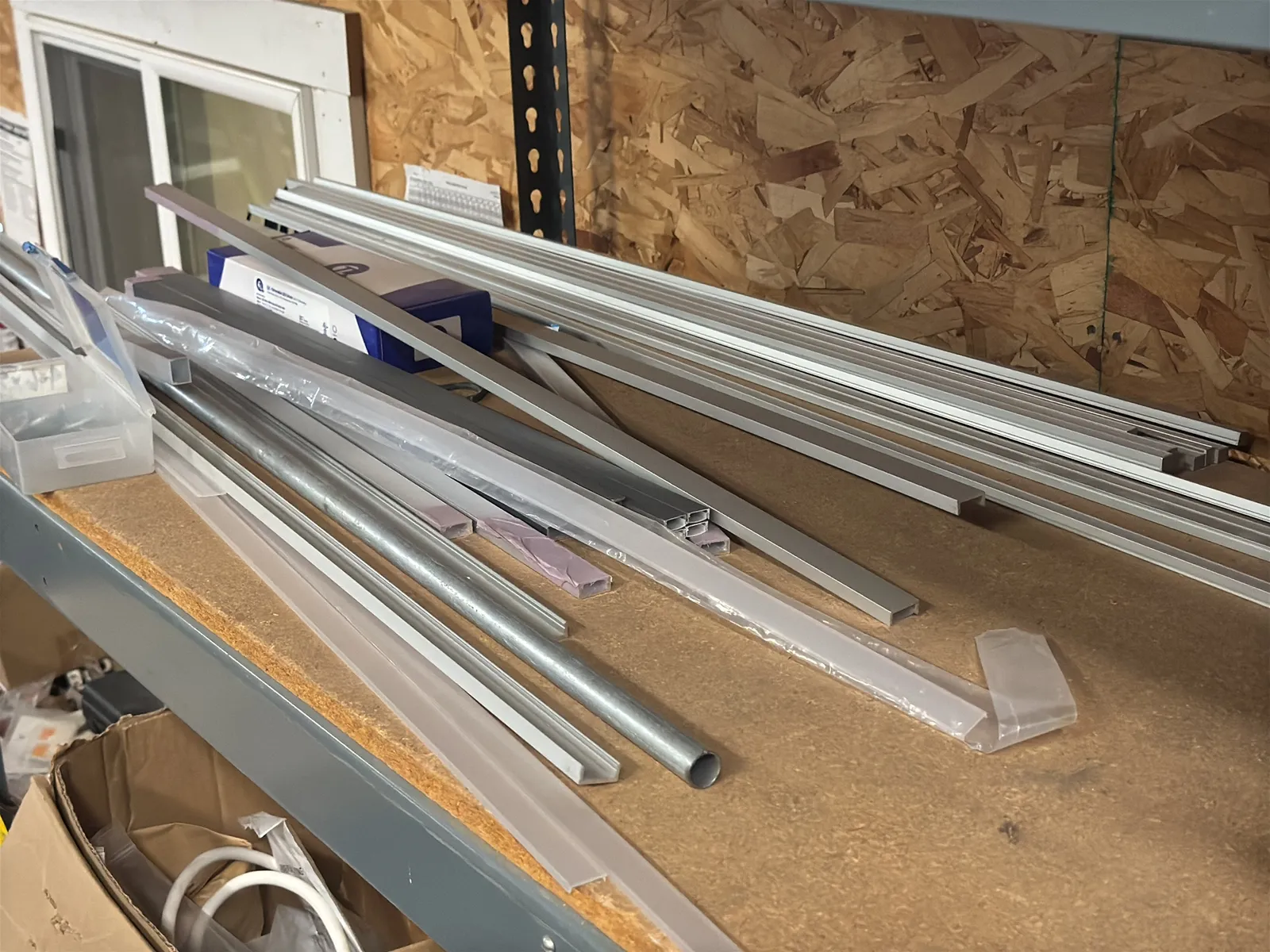 Contents Of Top (2) Shelves: Lutron 92” Horizontal Blinds, Assorted Trim And More, photo 5 of 6