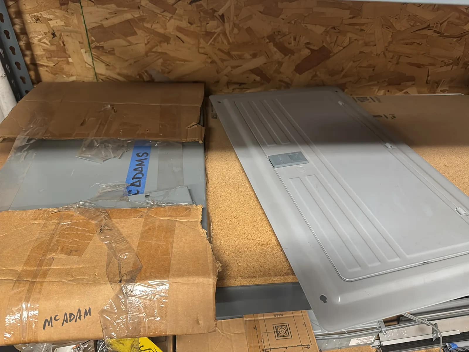 Contents Of (1) Shelf: Electrical Box Panel Doors And More, photo 4 of 4