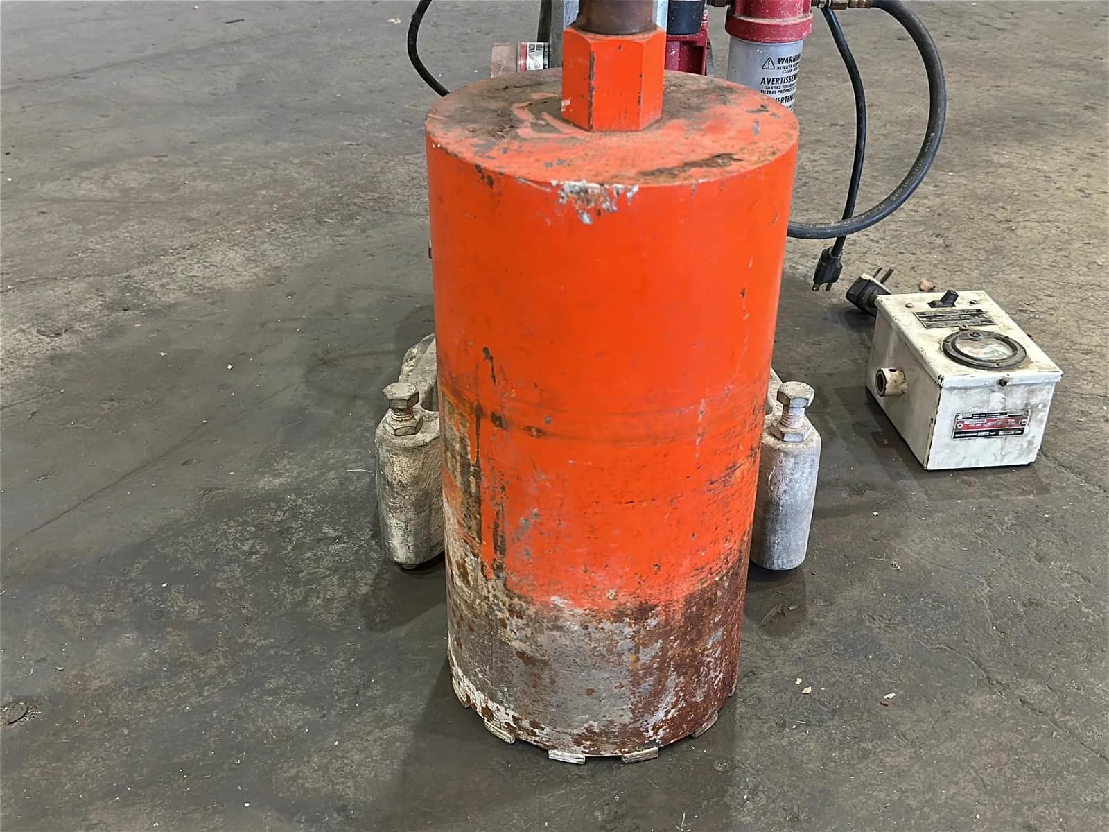 Milwaukee Heavy-Duty 4” to 14" Dymodrill Diamond Coring Motor with Dymorig Base-Stand, Vacuum Pump, and Bit, photo 5 of 10