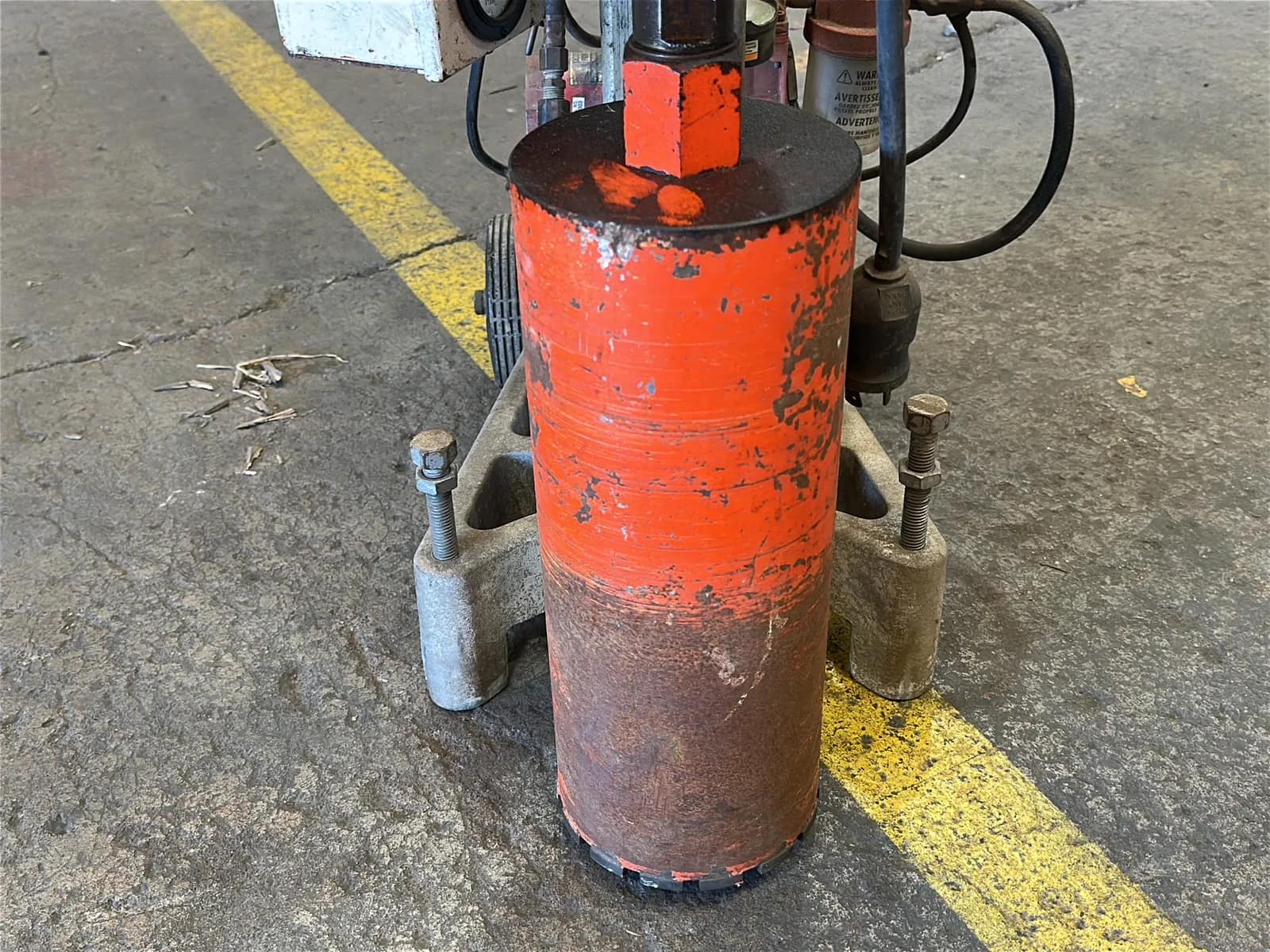 Milwaukee Heavy-Duty 4” to 14" Dymodrill Diamond Coring Motor with Dymorig Base-Stand, Vacuum Pump, and Bit, photo 5 of 11