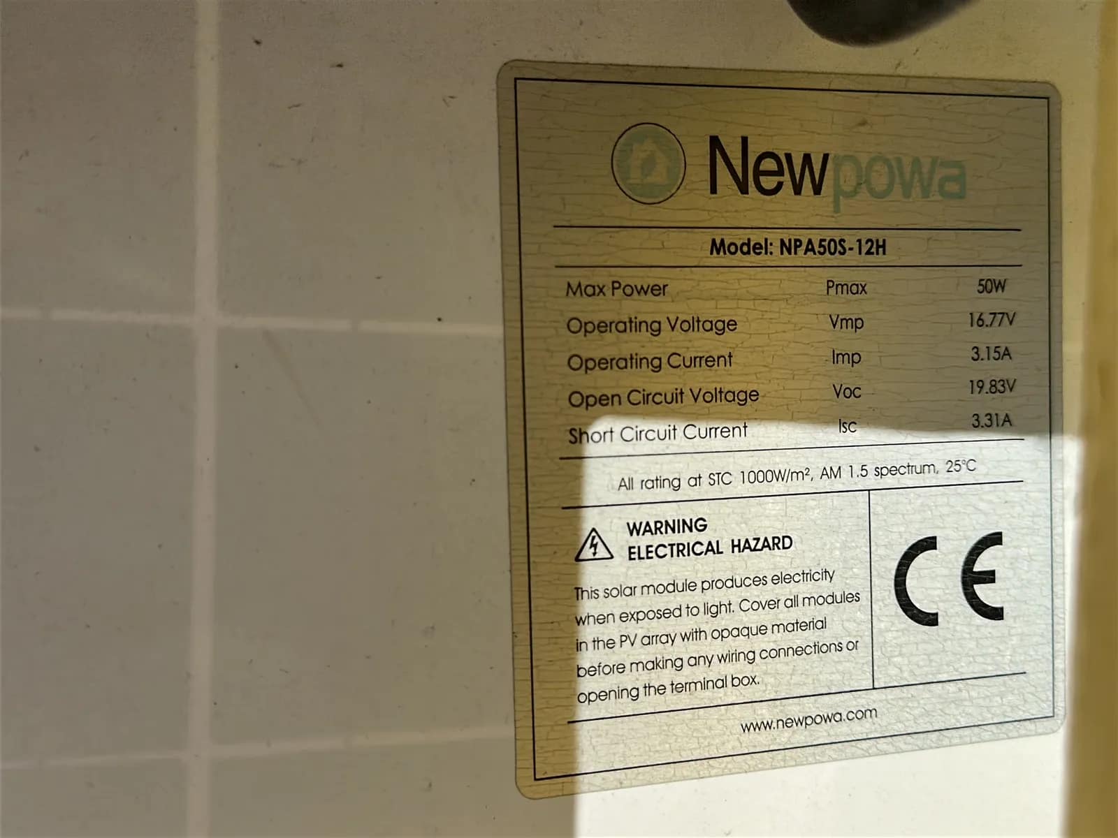 NewPowa Solar Powered Sign, photo 6 of 6