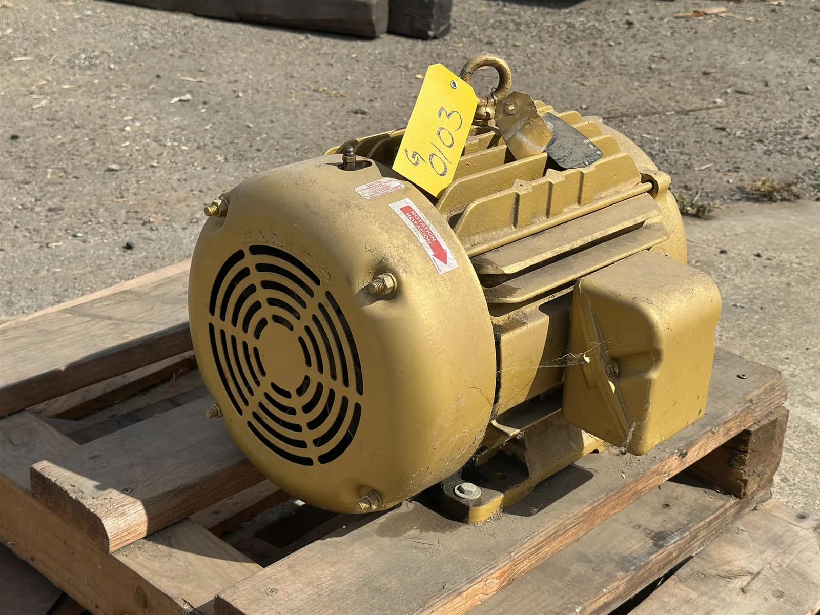 Contents Of Pallet: Baldor SuperE AC Motor And Steel Stand, photo 4 of 7