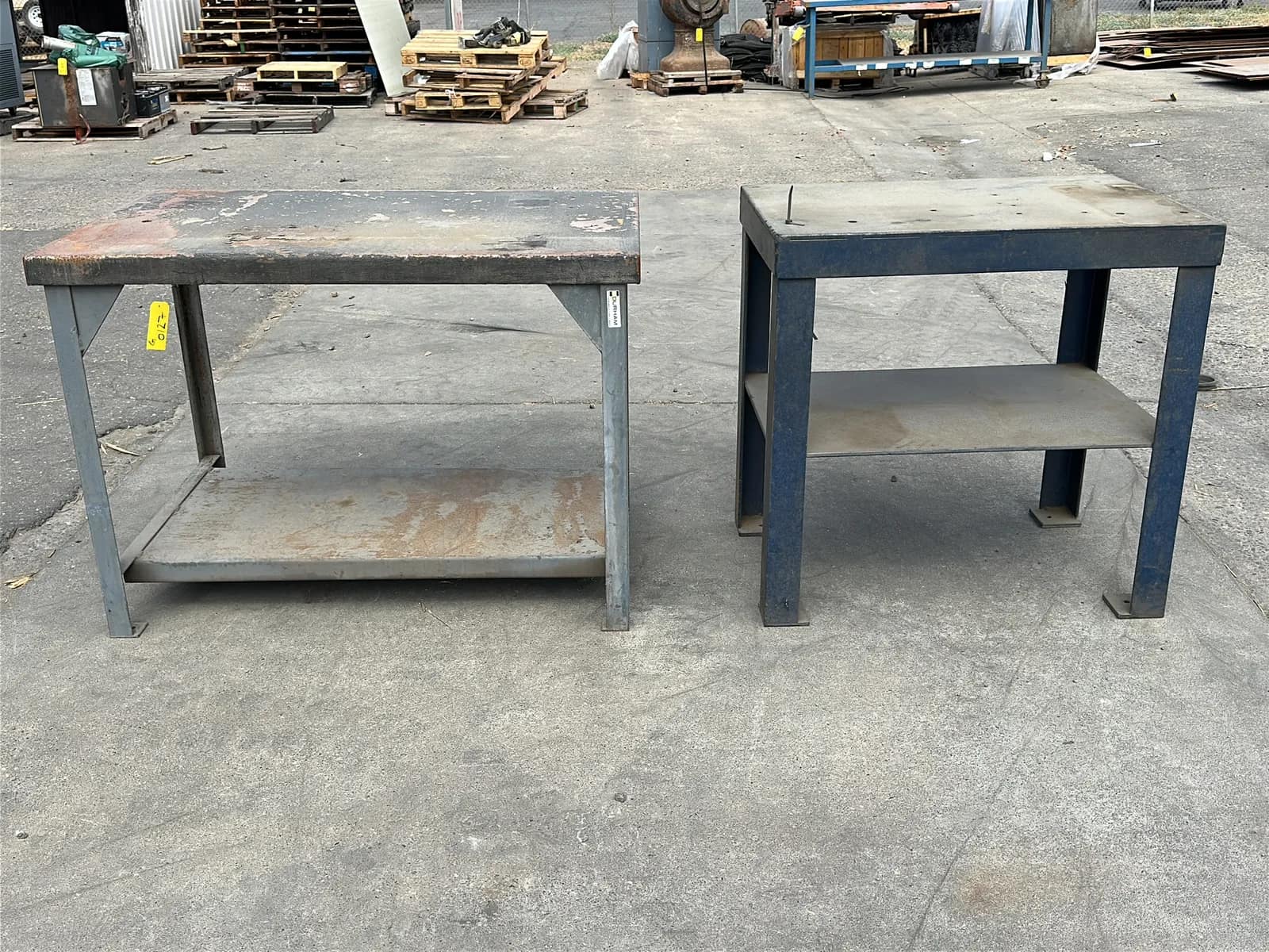 (2) Steel Tables, photo 1 of 5