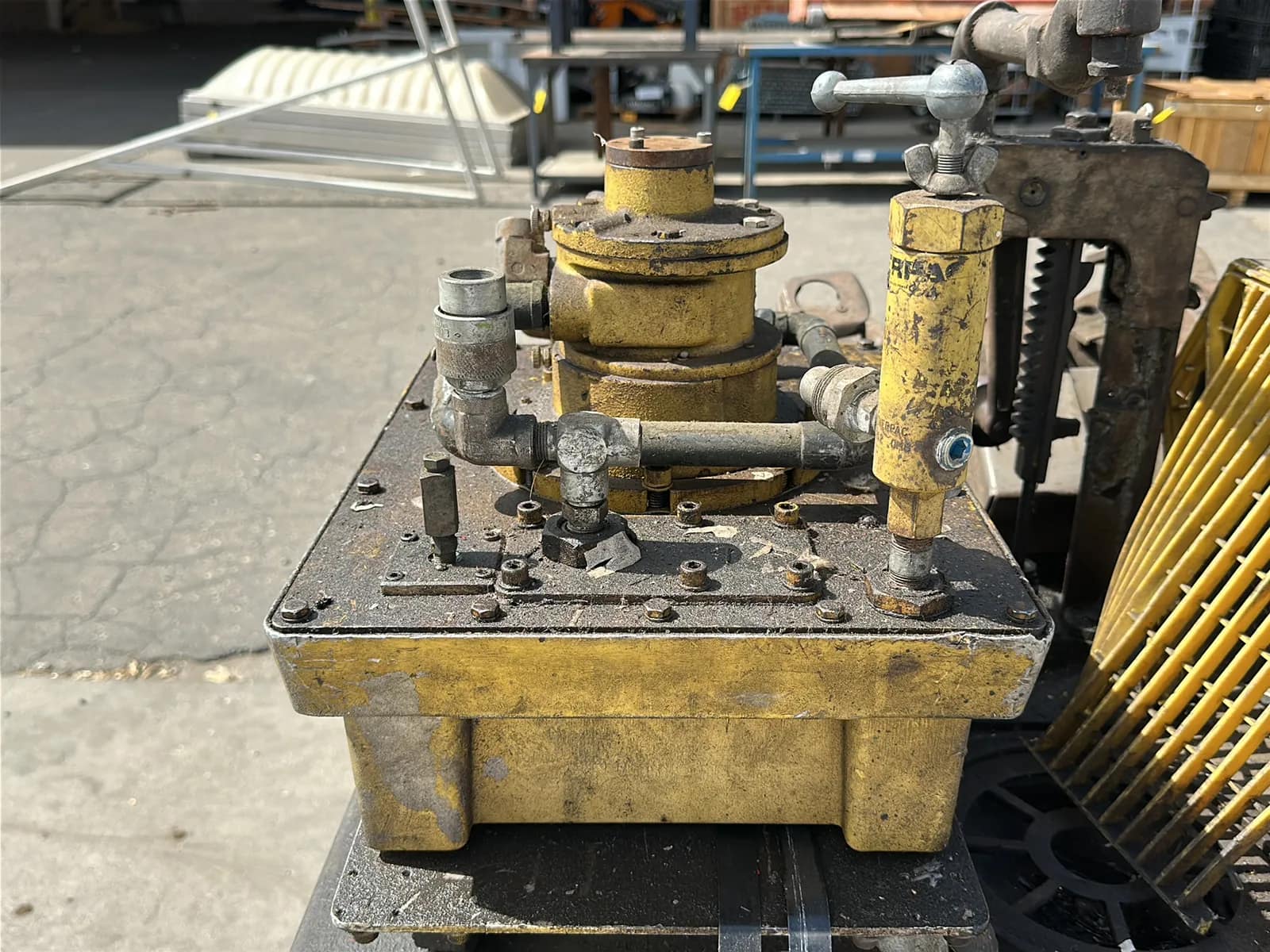 Contents Of Pallet: Kennedy Tool Box, Assorted Hardware, Used Lubrication Oil Container, And More, photo 3 of 9
