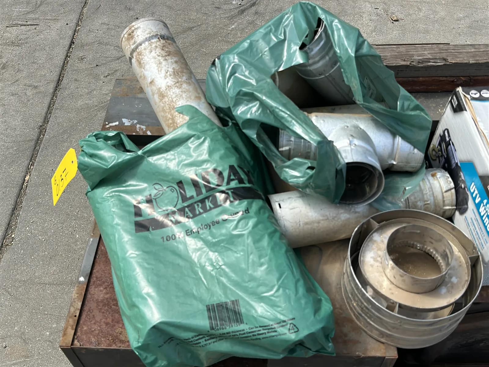 Contents Of Pallet: (2) Wood Burning Furnaces, Traveller 4,500Lb UTV Winch, (2) Car Batteries, And More, photo 4 of 10