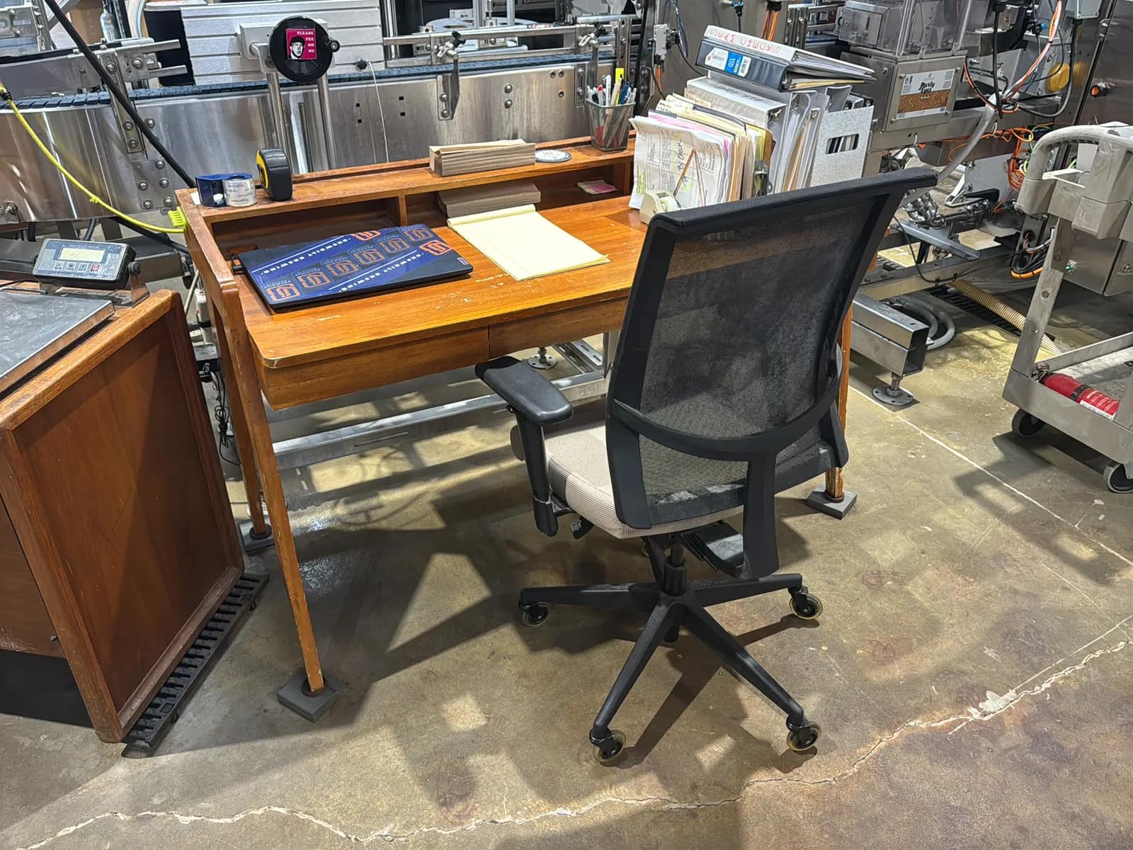 Wood Desk with Chair (Contents Not Included), photo 1 of 8
