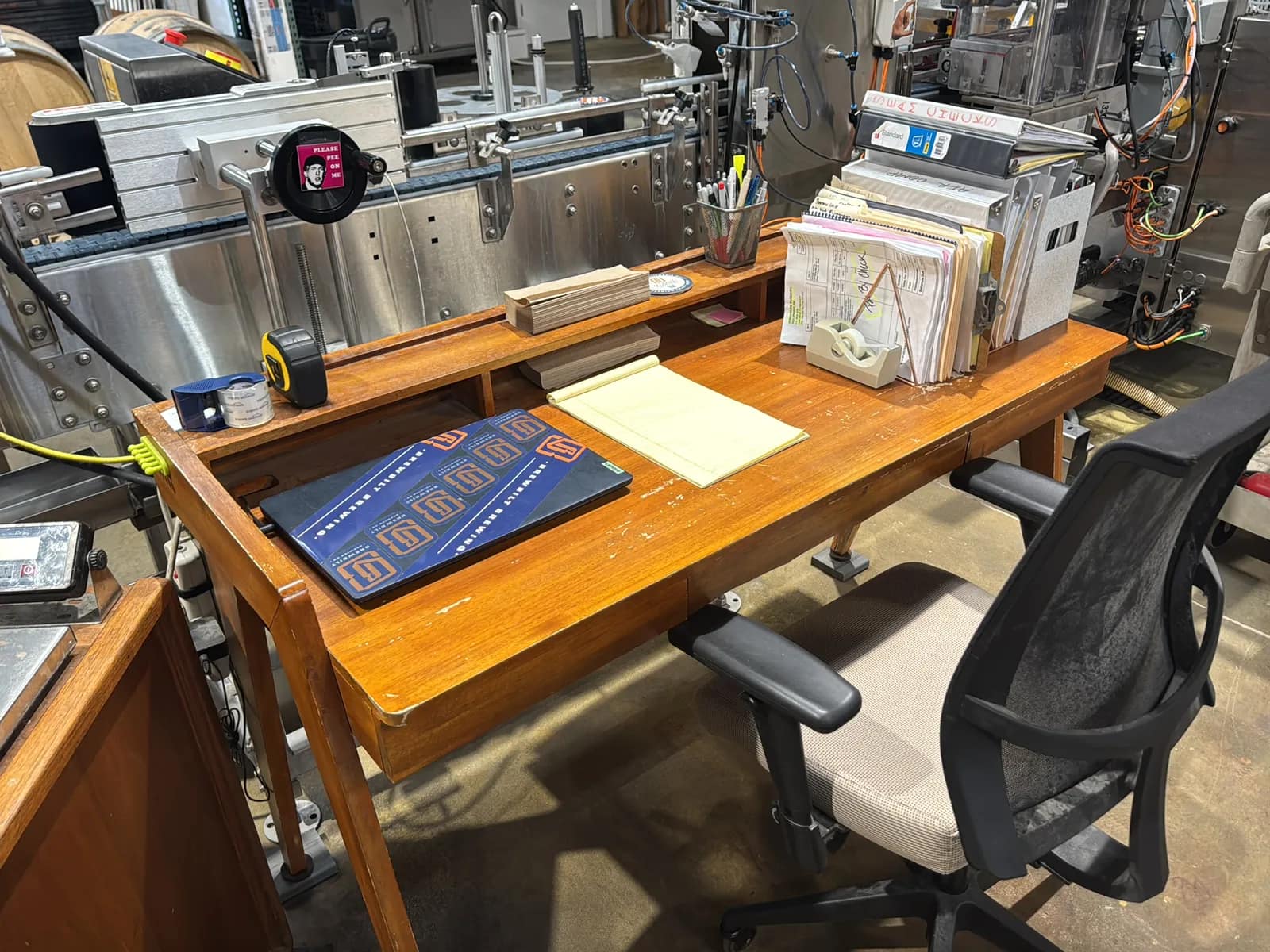 Wood Desk with Chair (Contents Not Included), photo 2 of 8