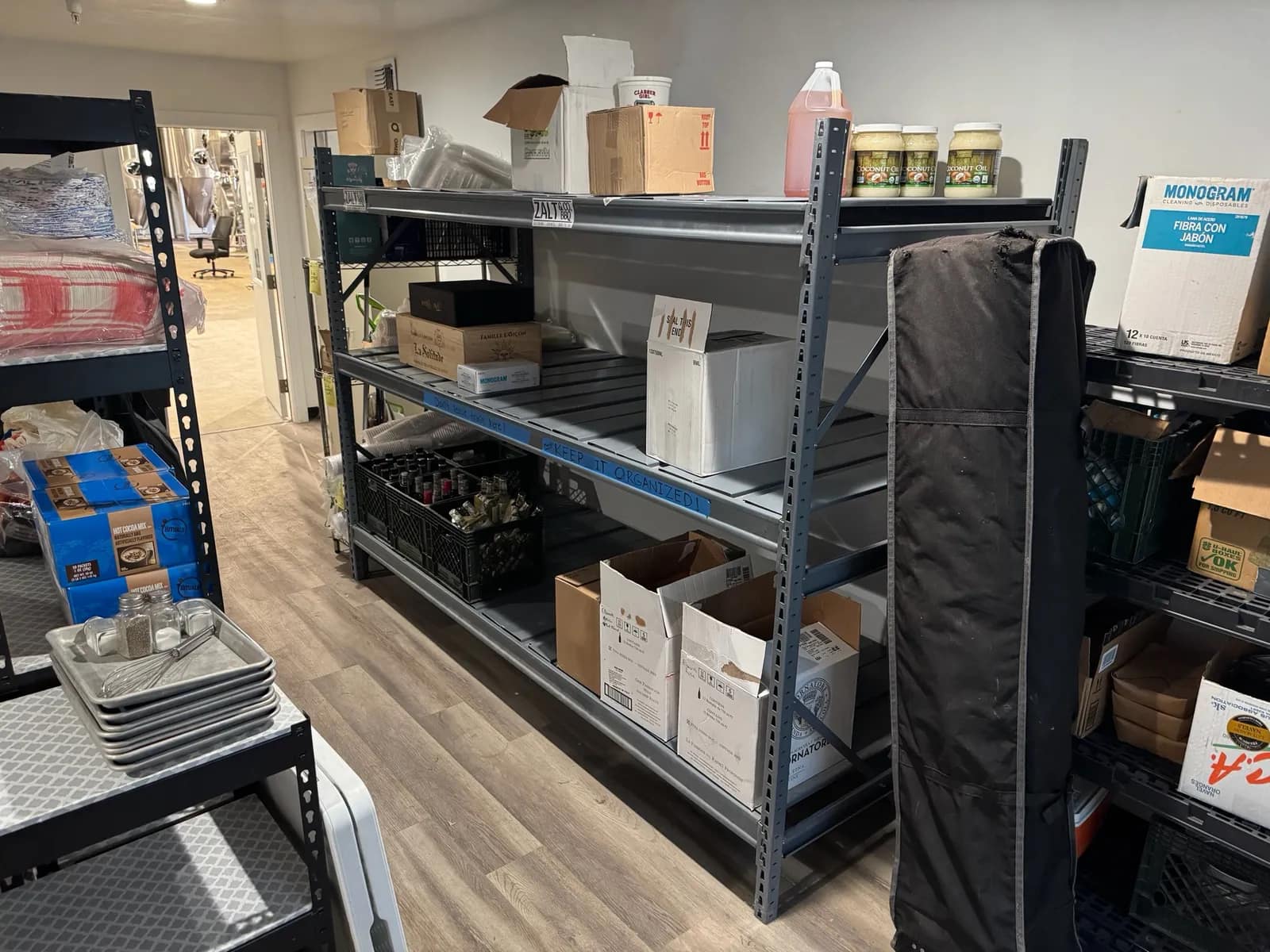 Adjustable Metal Shelving Unit (Contents Not Included), photo 1 of 10
