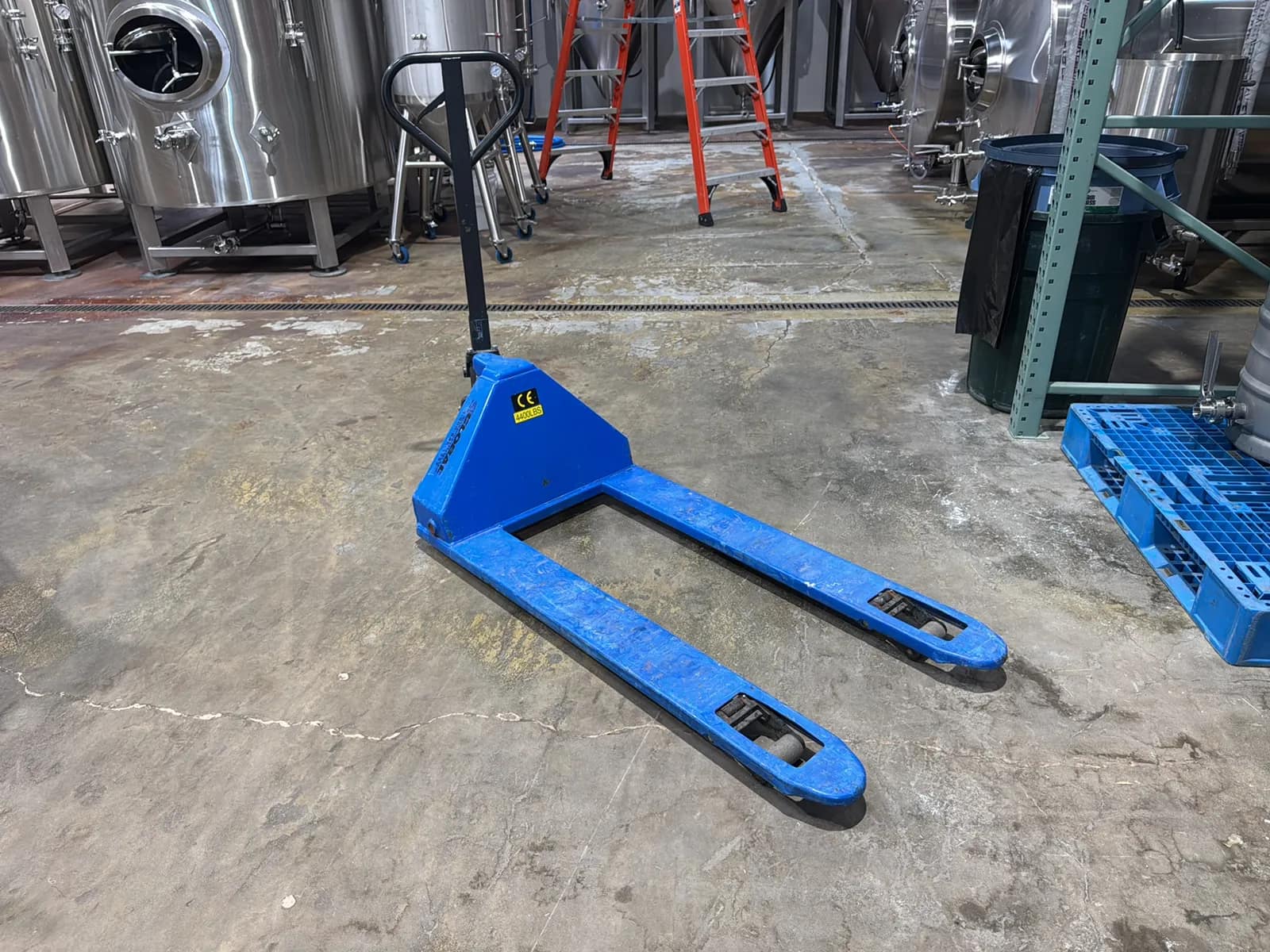 Global Industrial 4,400lb Pallet Jack With 48” Forks (Low Profile), photo 1 of 6