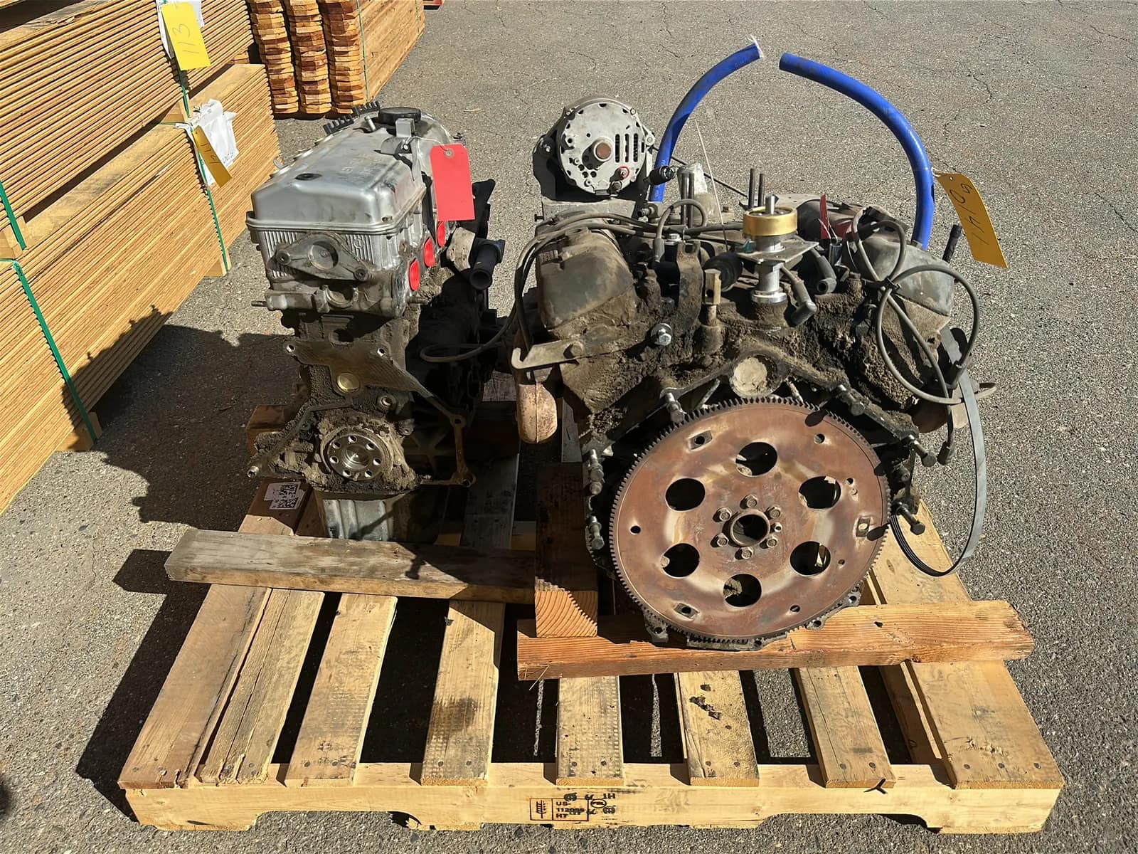 16-valve-mitsubishi-engine-and-v6-vortec-engine-core-e65a95