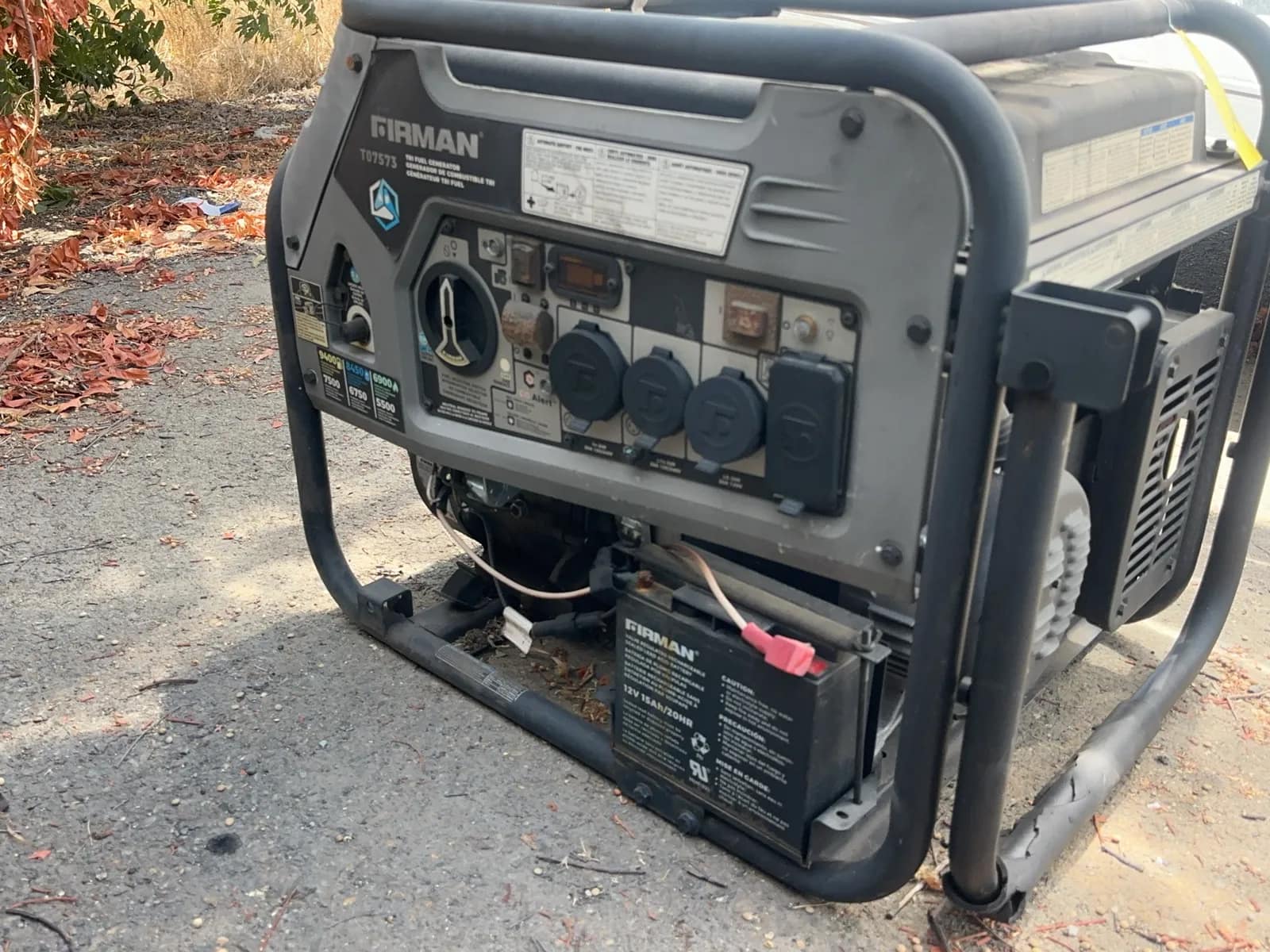 Firman T07573 Tri Fuel Generator, photo 8 of 11