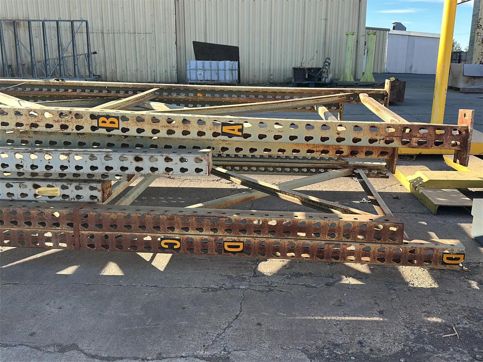 Pallet Racking Bundle: (2) 184” Uprights, (2) 10’ Uprights, And (2) 190” Uprights, photo 4 of 6