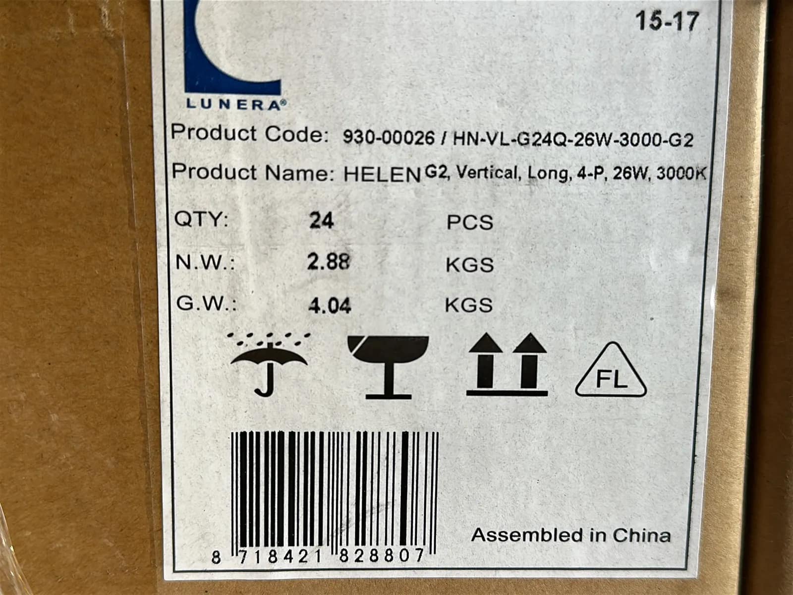 (1728) Lunera LED Vertical Helen Lamps - $62,208 Approximate Retail Value (Unused), photo 2 of 5
