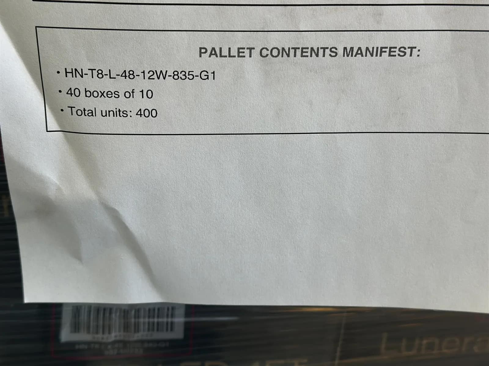 (400) Lunera 4' LED Straight Tube Light Bulbs - $6,000 Approximate Retail Value (Unused), photo 5 of 9
