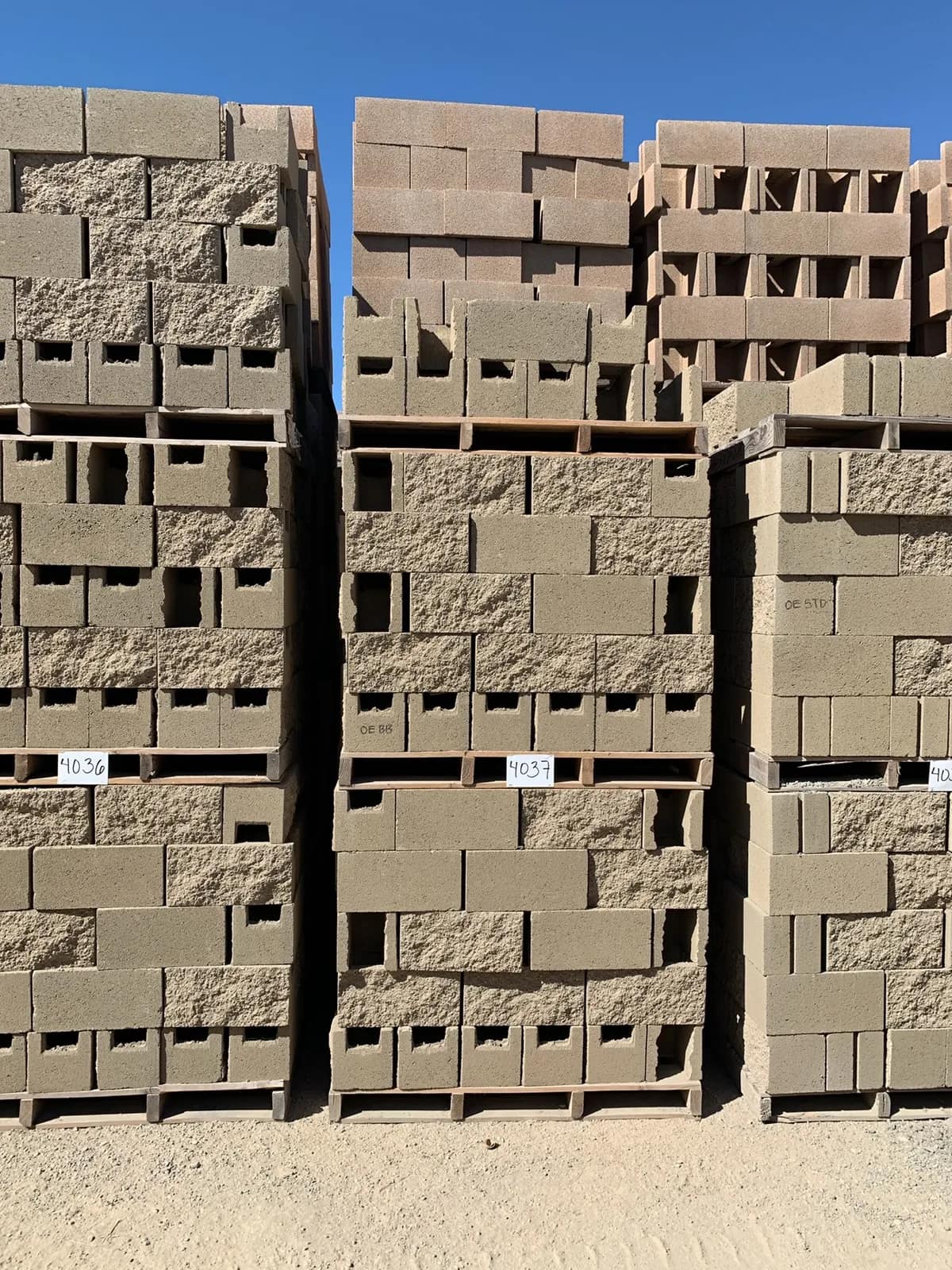 2-pallets-8x8x16-split-one-side-open-end-bond-beam-tan-2d53c3